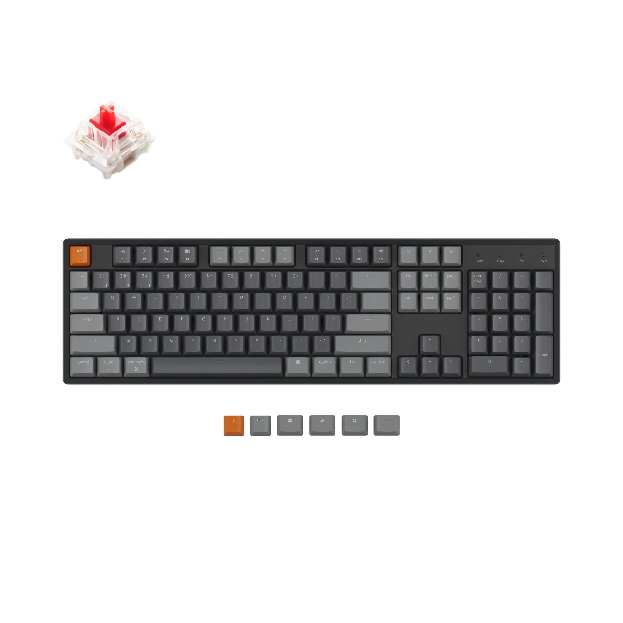 Keychron K10 Wireless Mechanical Keyboard (US ANSI Layout) - Image 4