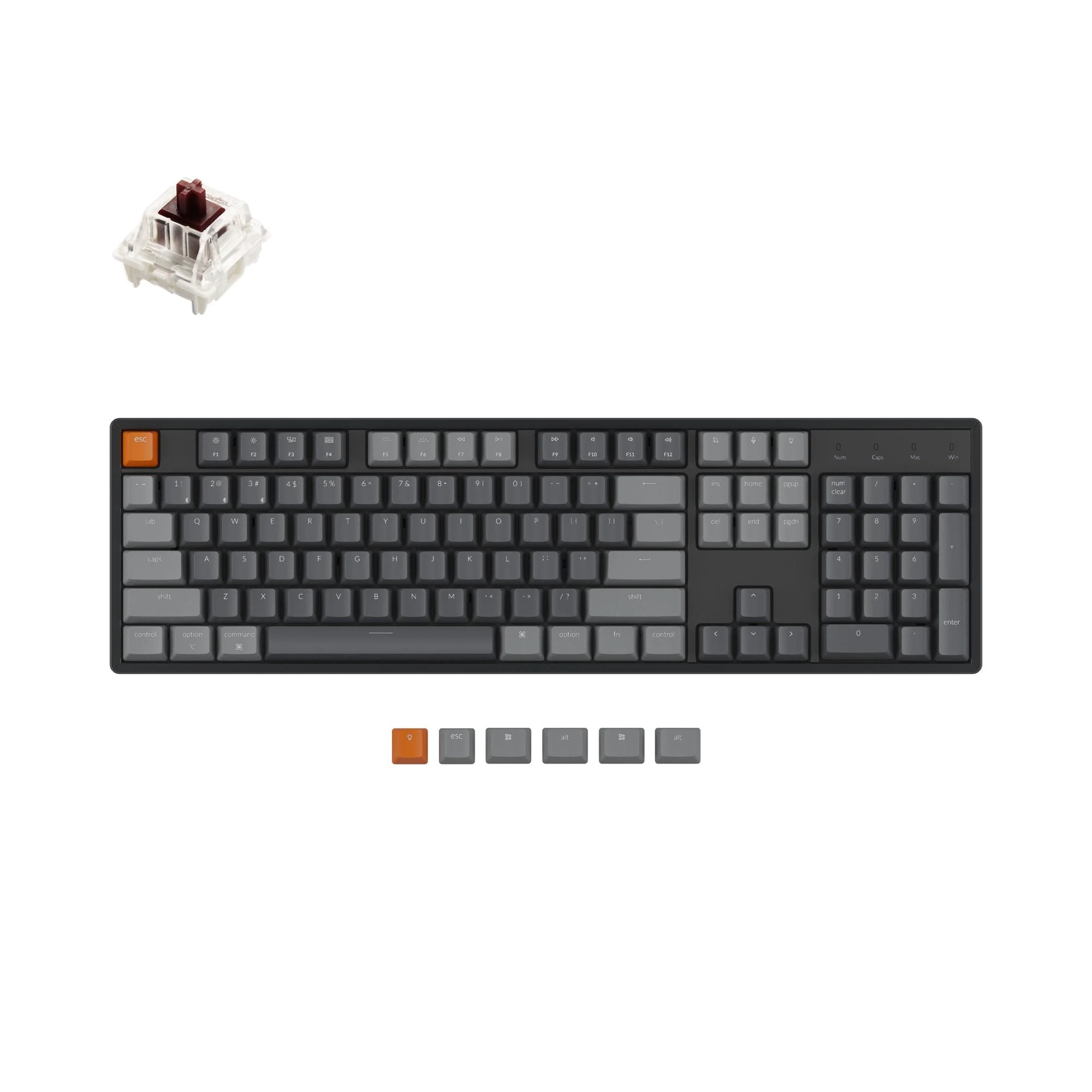Keychron K10 Wireless Mechanical Keyboard (US ANSI Layout) - Image 6