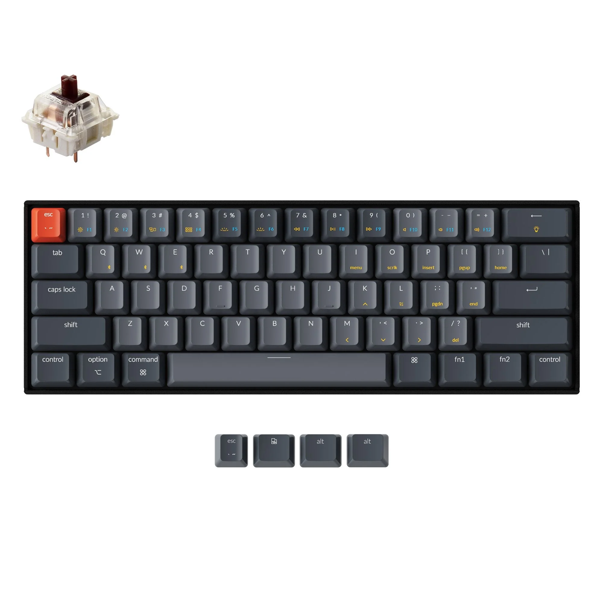 Keychron K12 Wireless Mechanical Keyboard (US ANSI Layout) - Image 3