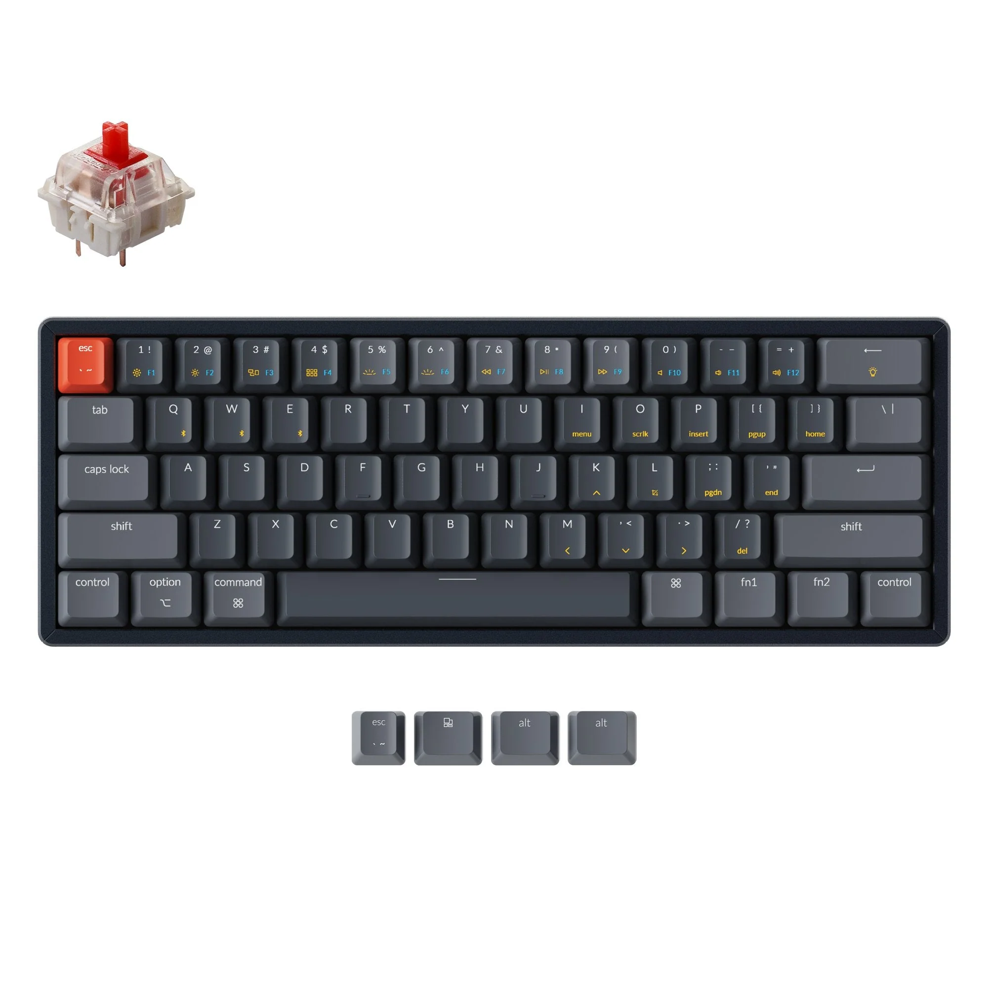 Keychron K12 Wireless Mechanical Keyboard (US ANSI Layout) - Image 4