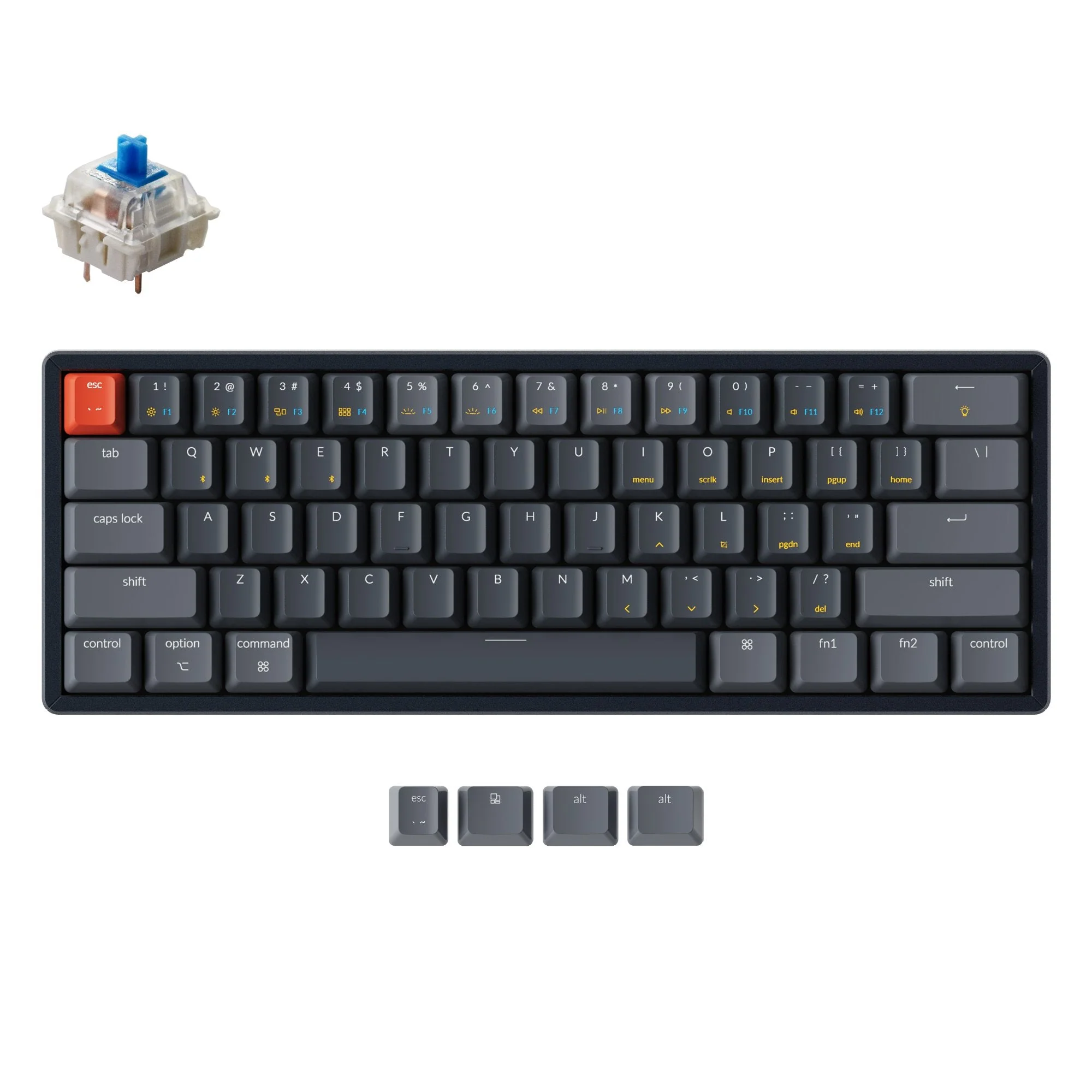 Keychron K12 Wireless Mechanical Keyboard (US ANSI Layout) - Image 5