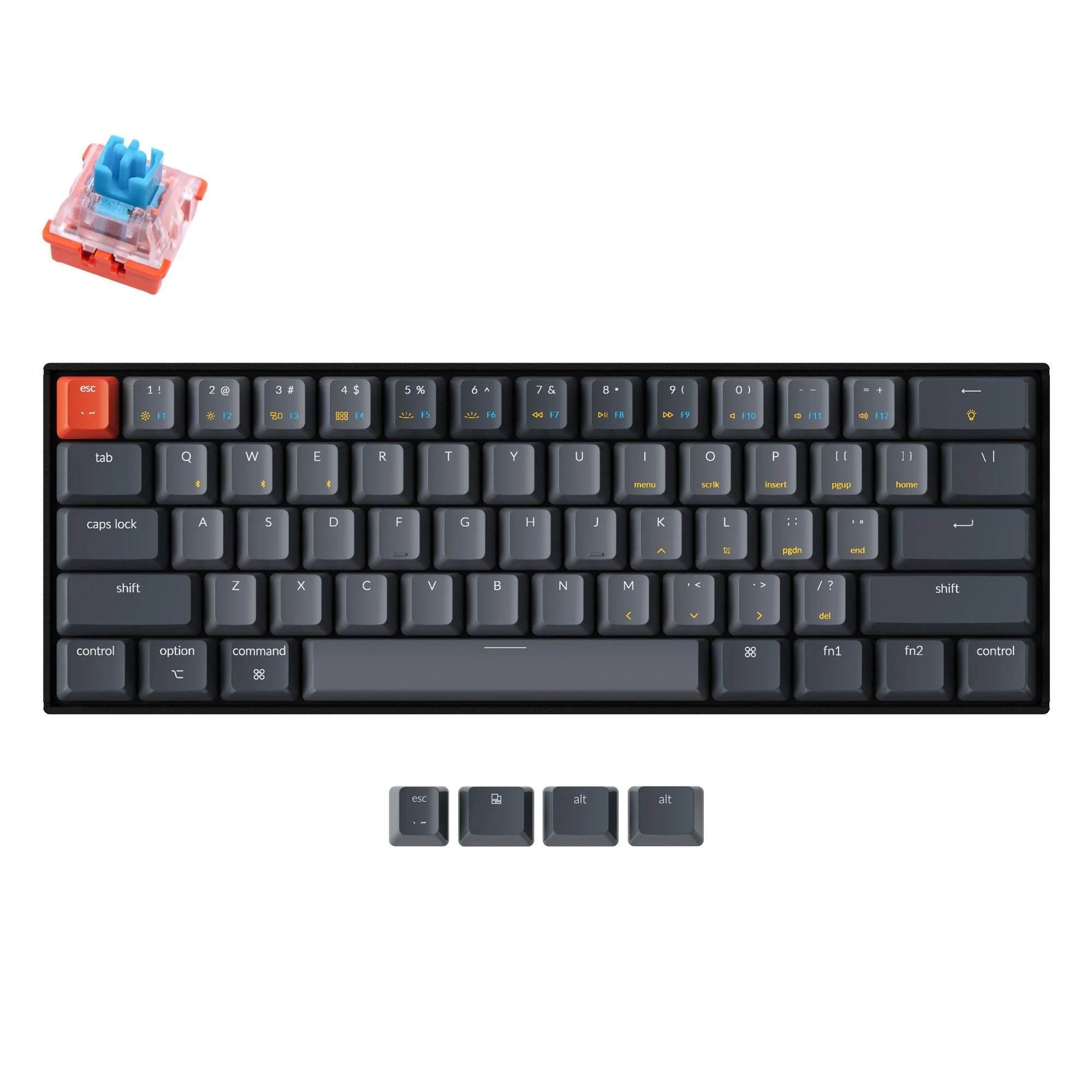 Keychron K12 Wireless Mechanical Keyboard (US ANSI Layout) - Image 8