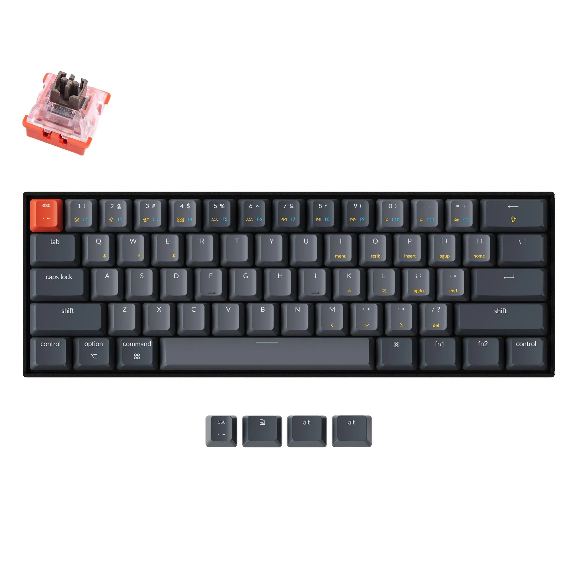 Keychron K12 Wireless Mechanical Keyboard (US ANSI Layout) - Image 9
