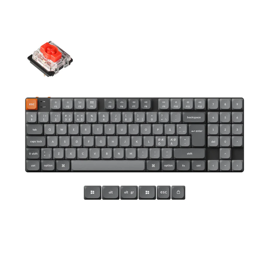 Keychron K13 Max QMK Wireless Custom Mechanical Keyboard ISO Layout Collection - Image 7