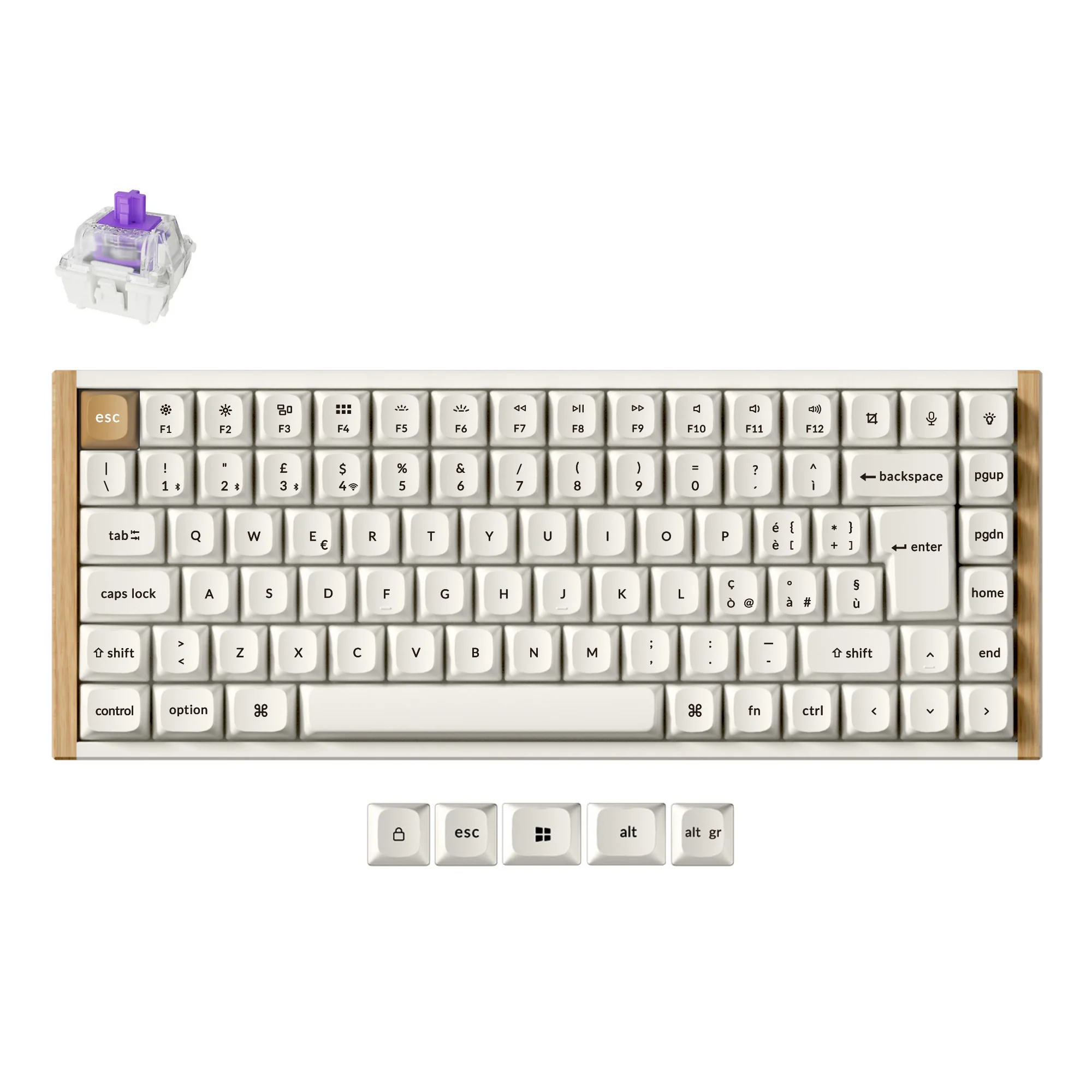 Keychron K2 HE Wireless Magnetic Switch Custom Keyboard ISO Layout Collection - Image 11