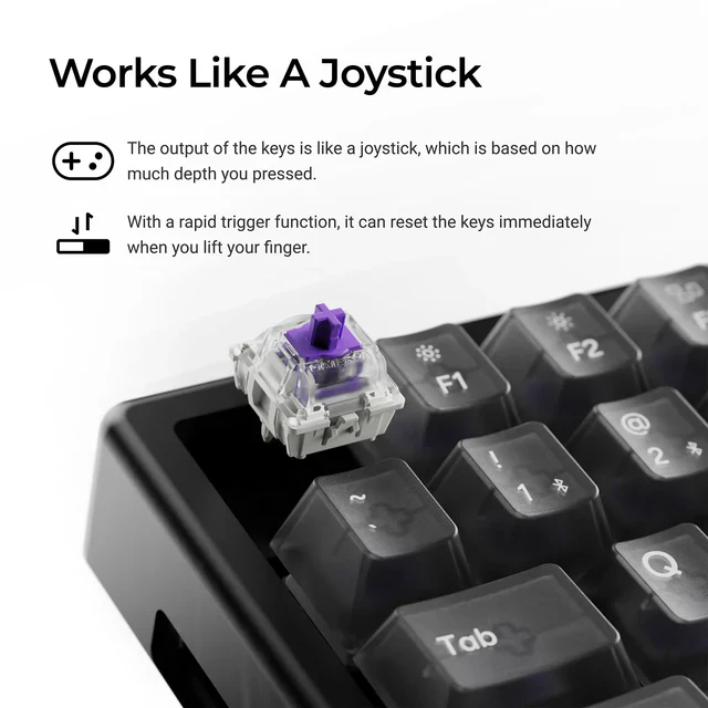 Keychron K2 HE Wireless Magnetic Switch Custom Keyboard - Resin Edition - Image 4