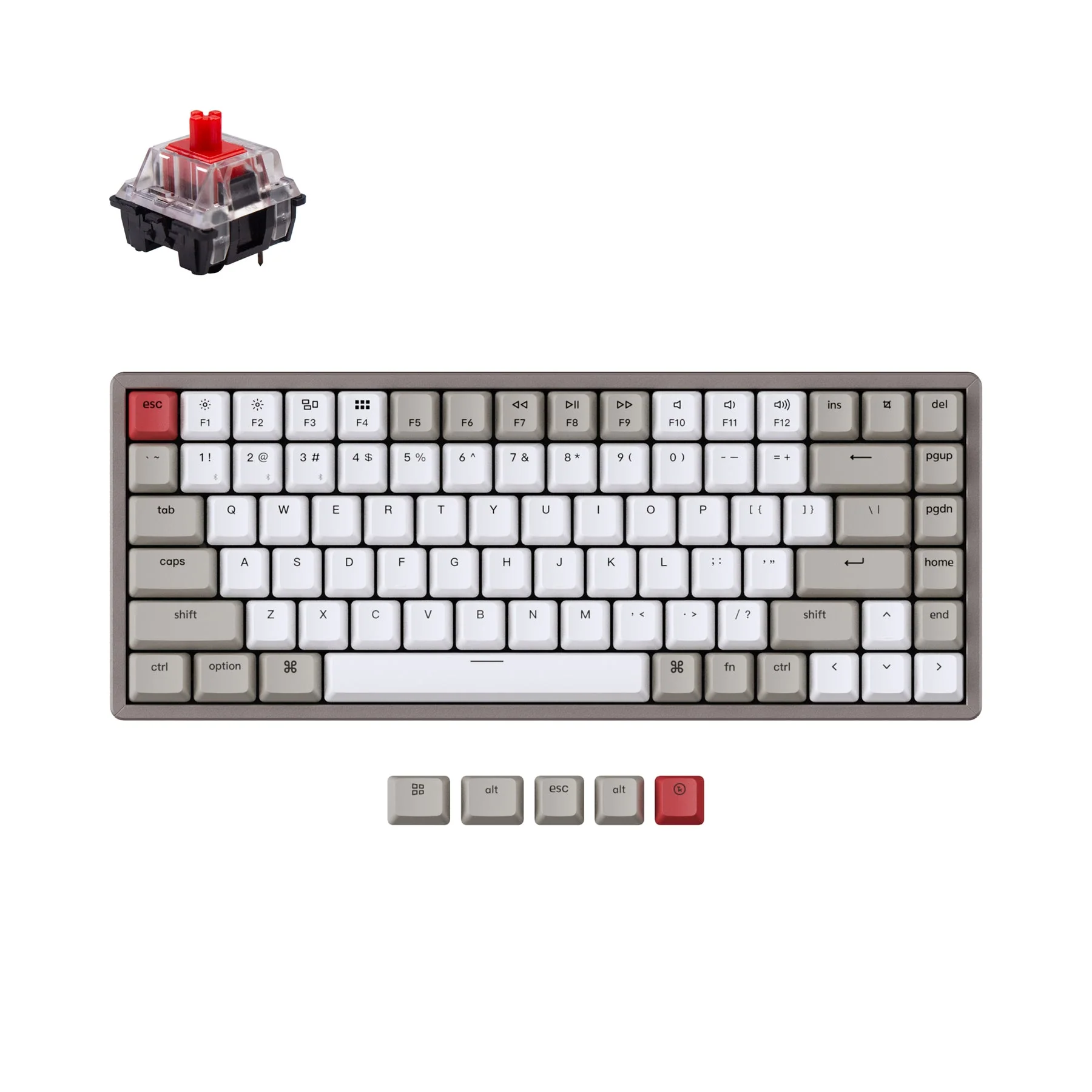 Keychron K2 Non-Backlight Wireless Mechanical Keyboard (US ANSI Layout) - Image 4