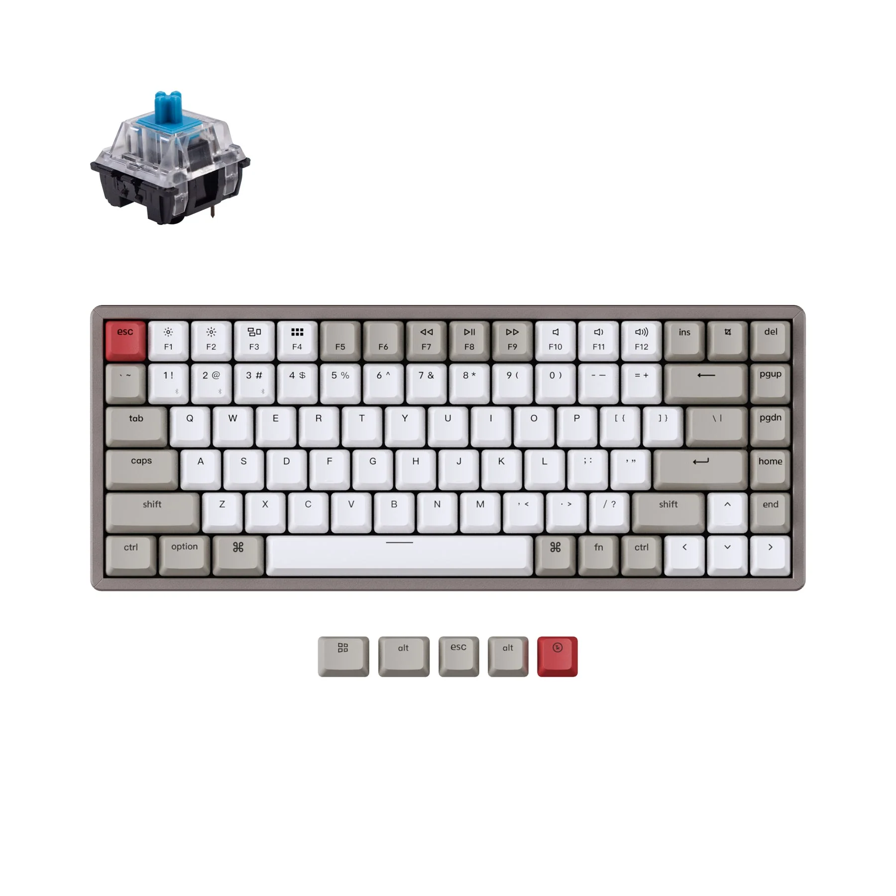 Keychron K2 Non-Backlight Wireless Mechanical Keyboard (US ANSI Layout) - Image 5