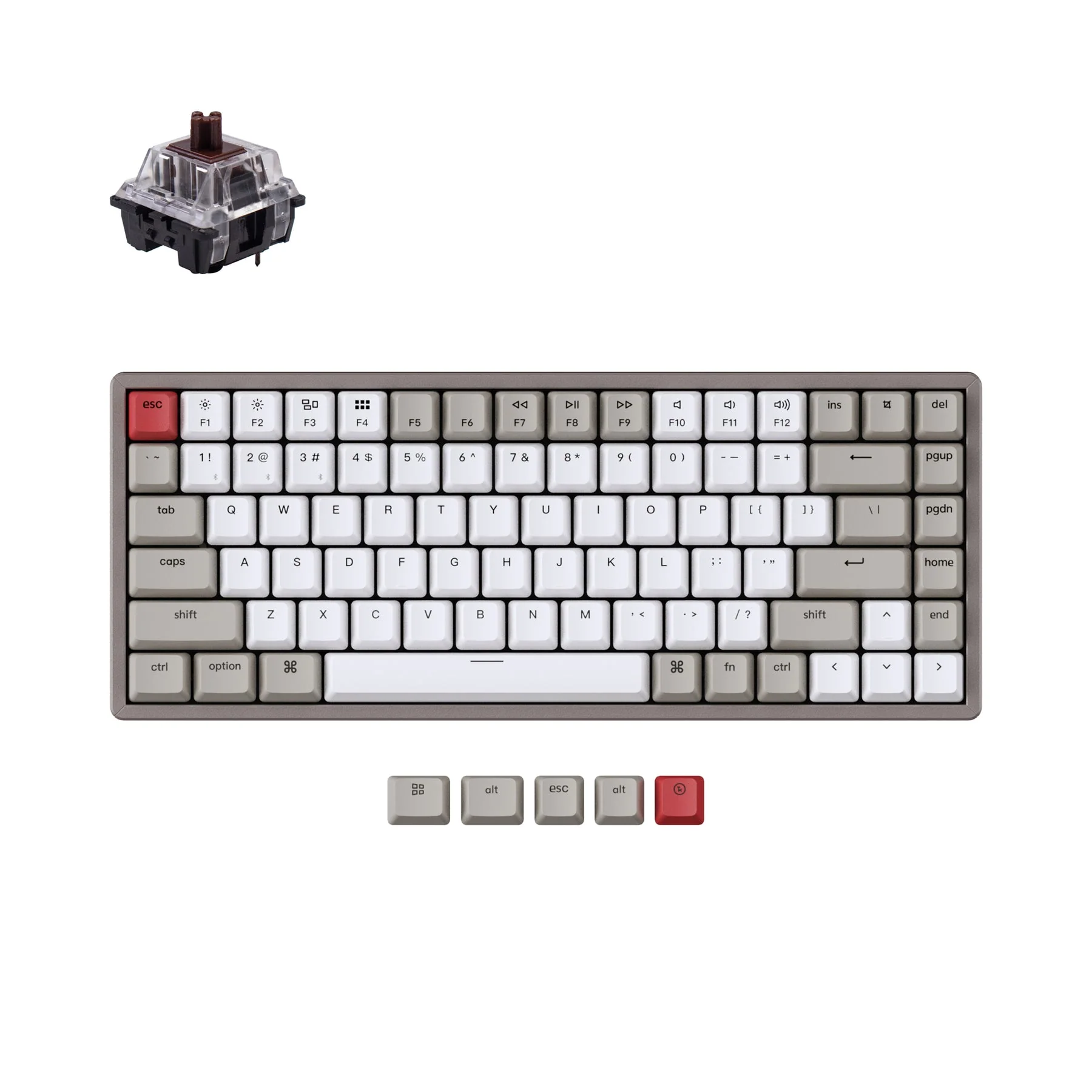 Keychron K2 Non-Backlight Wireless Mechanical Keyboard (US ANSI Layout) - Image 6