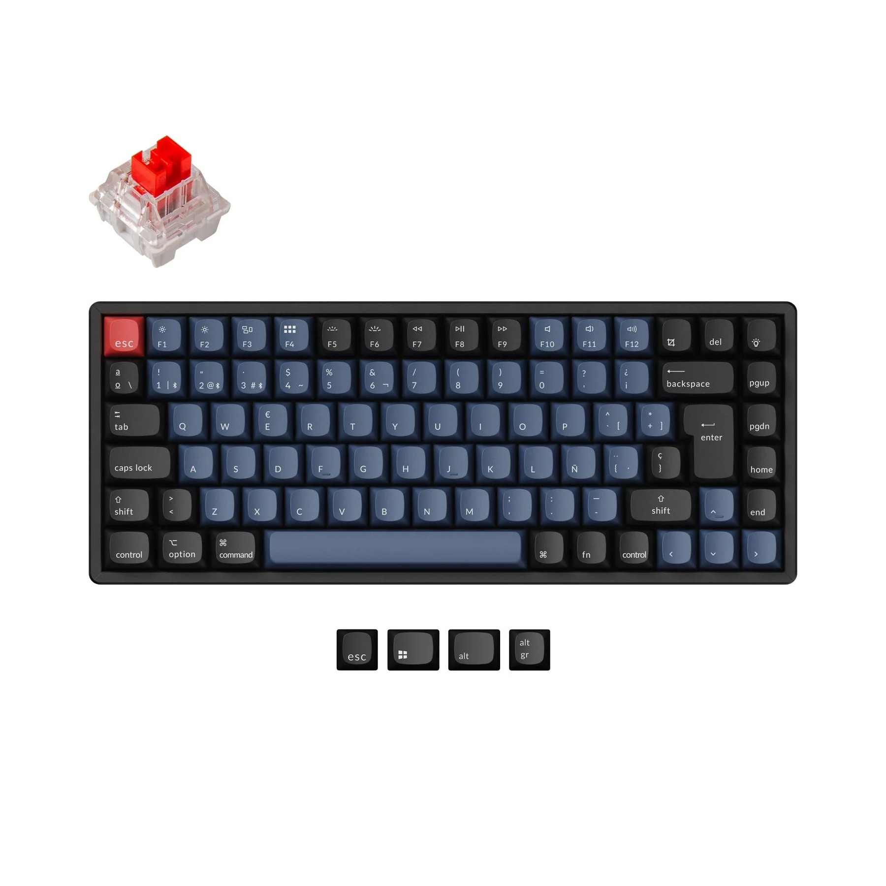 Keychron K2 Pro QMK/VIA Wireless Mechanical Keyboard ISO Layout Collection - Image 11