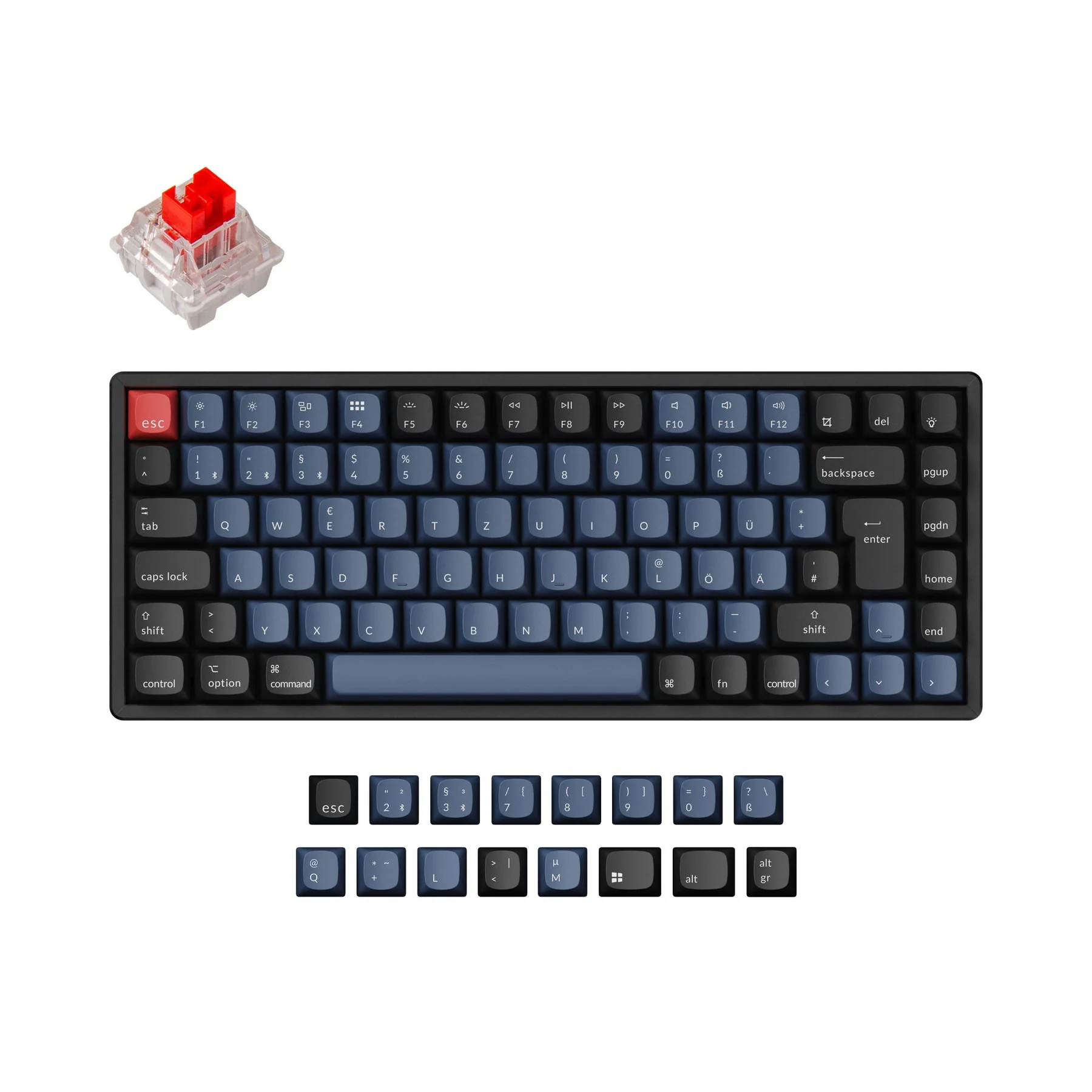 Keychron K2 Pro QMK/VIA Wireless Mechanical Keyboard ISO Layout Collection - Image 3