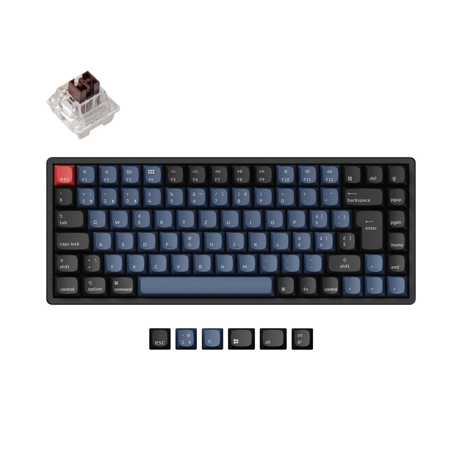 Keychron K2 Pro QMK/VIA Wireless Mechanical Keyboard ISO Layout Collection - Image 6