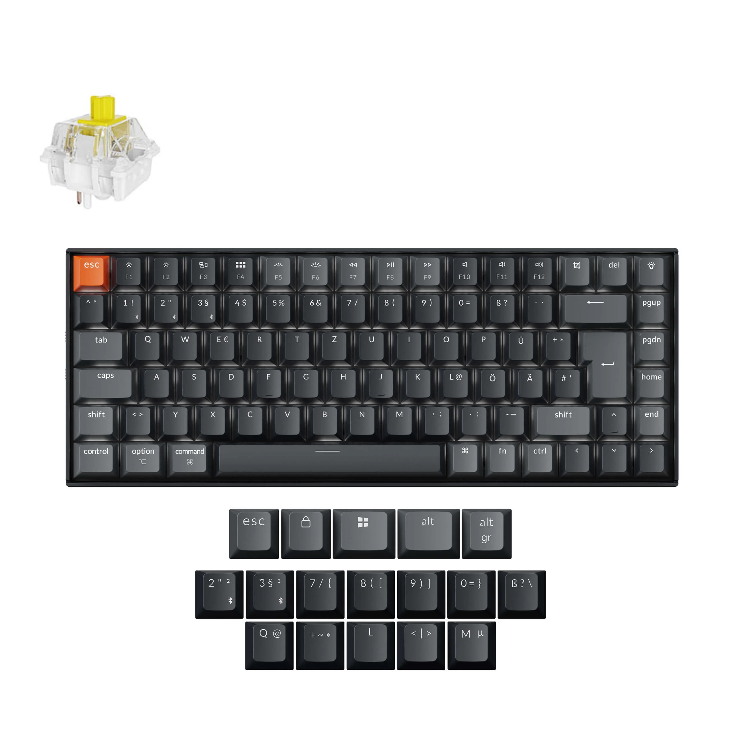 Keychron K2 QMK Wireless Mechanical Keyboard (ISO Layout) - Version 3 - Image 30