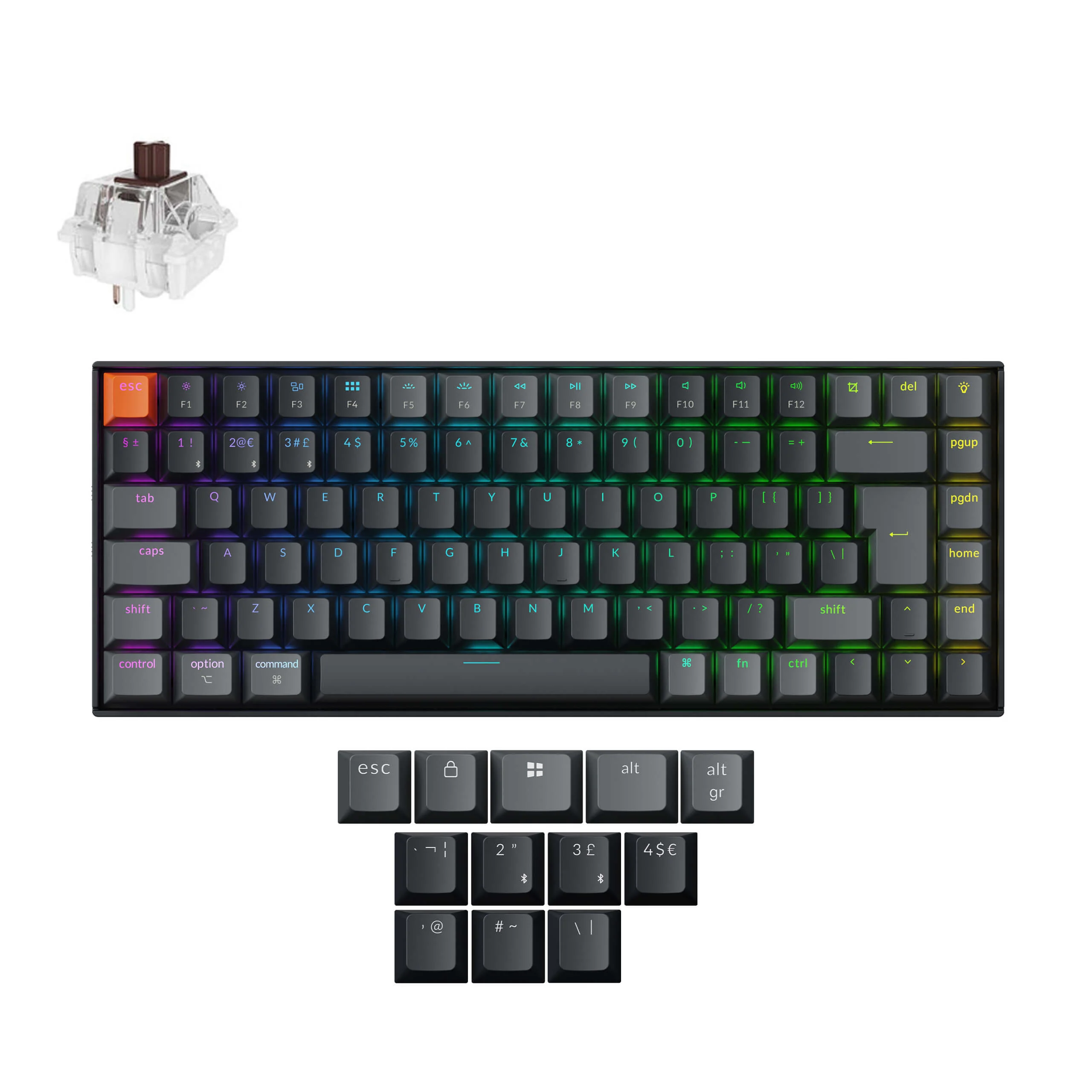 Keychron K2 QMK Wireless Mechanical Keyboard (ISO Layout) - Version 3 - Image 32