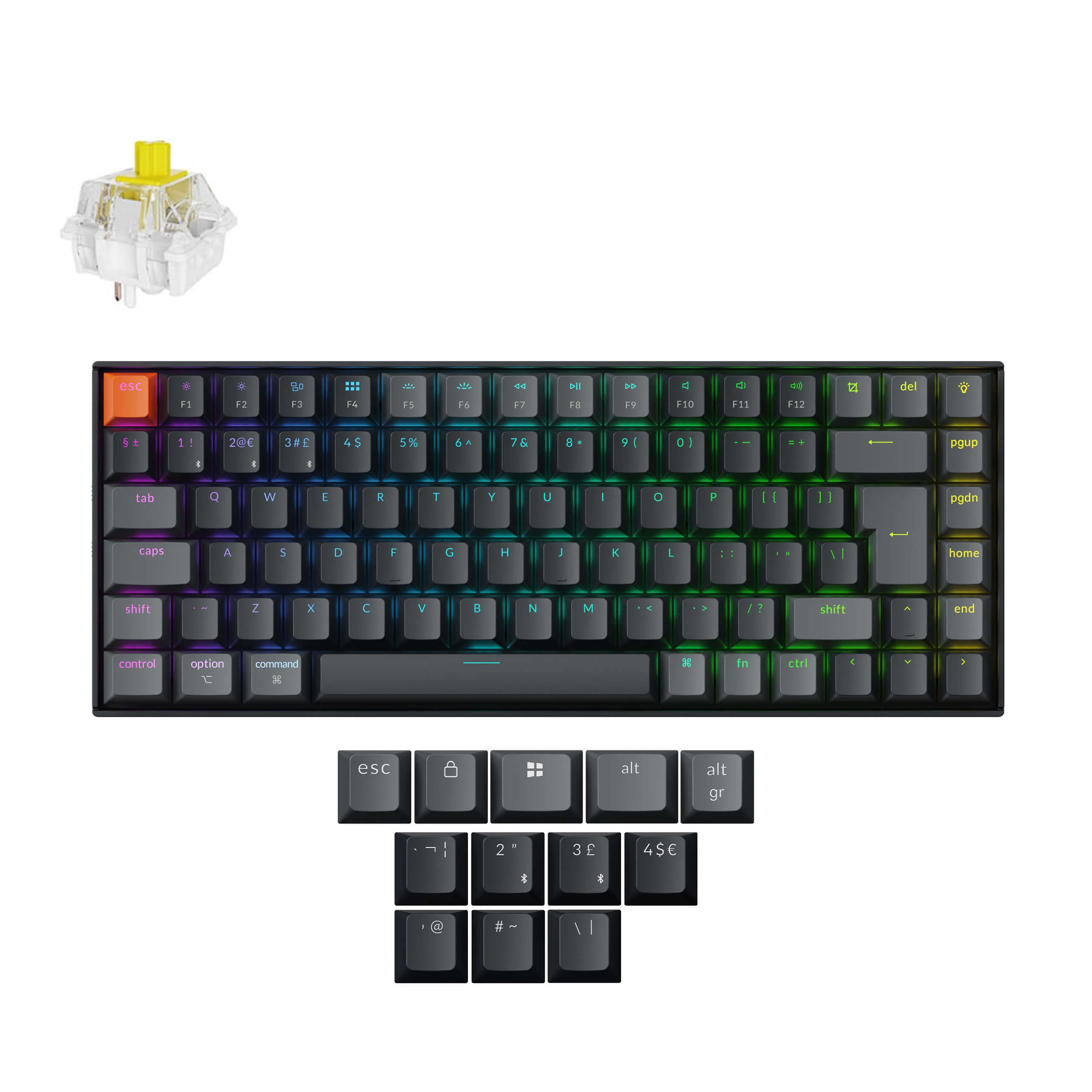 Keychron K2 QMK Wireless Mechanical Keyboard (ISO Layout) - Version 3 - Image 33