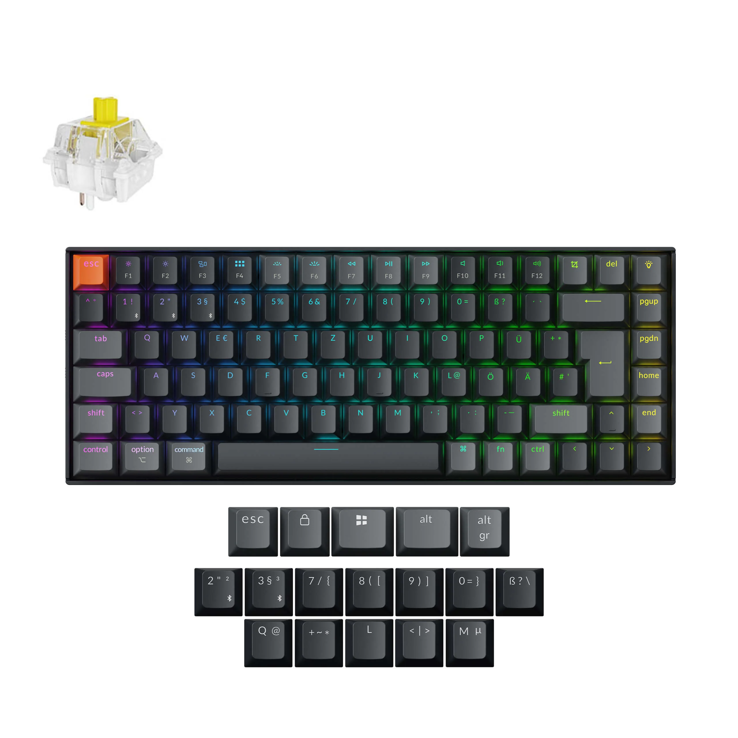 Keychron K2 QMK Wireless Mechanical Keyboard (ISO Layout) - Version 3 - Image 36