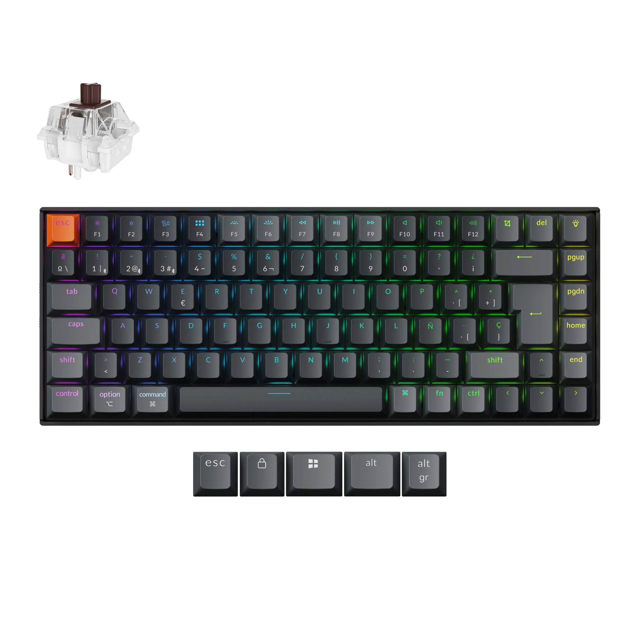 Keychron K2 QMK Wireless Mechanical Keyboard (ISO Layout) - Version 3 - Image 5