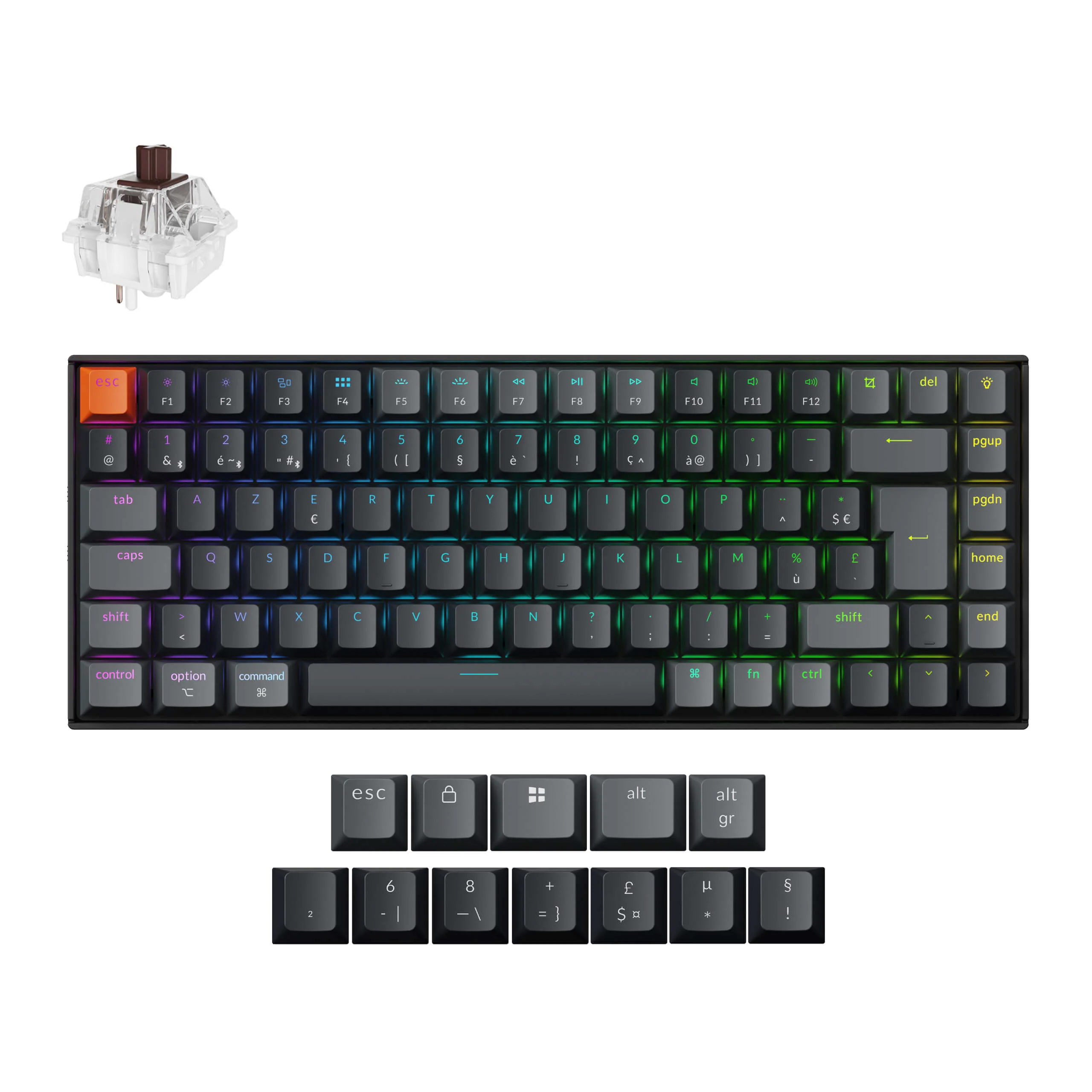 Keychron K2 QMK Wireless Mechanical Keyboard (ISO Layout) - Version 3 - Image 9
