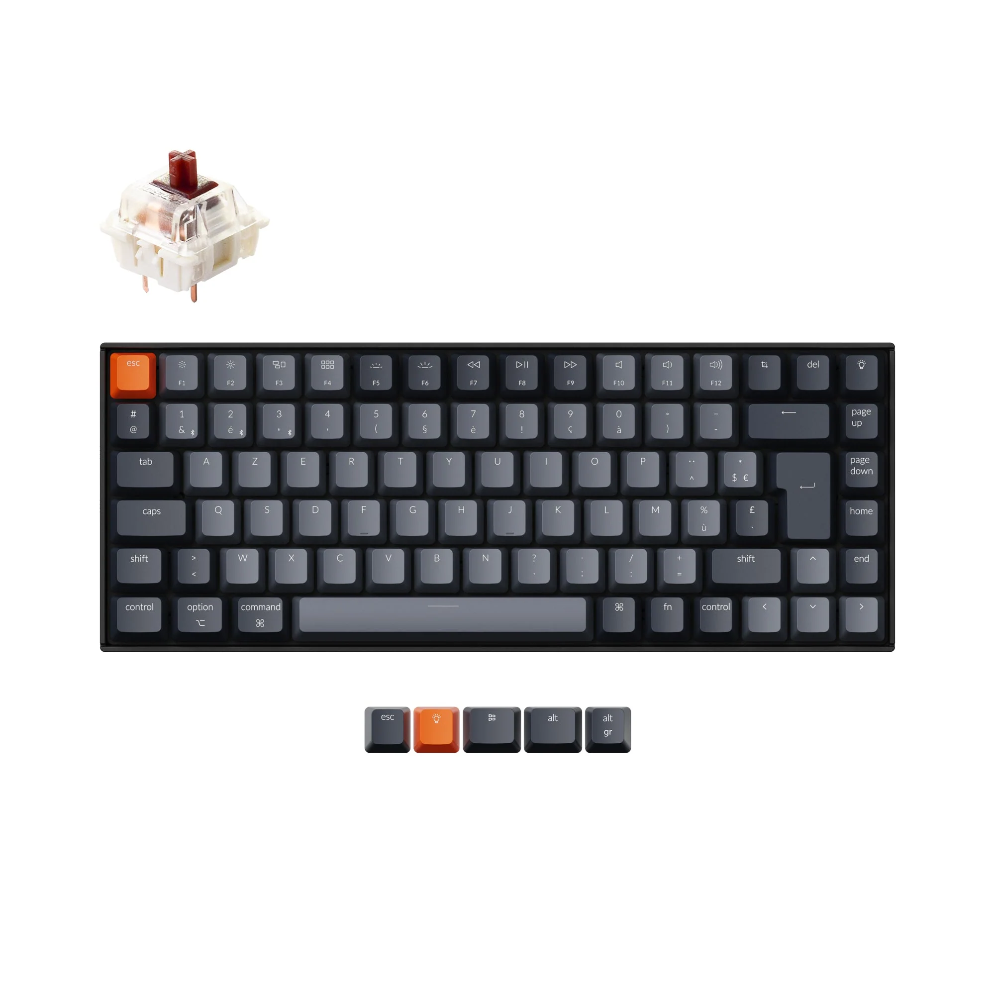 Keychron K2 Wireless Mechanical Keyboard (France ISO-FR Layout) - Version 2 - Image 2