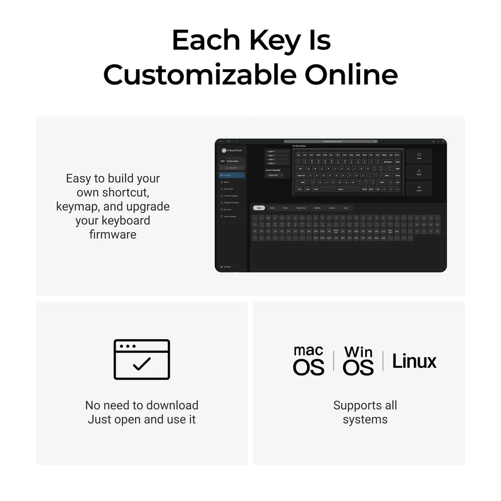 Keychron K3 Max QMK/VIA Wireless Custom Mechanical Keyboard - Image 9