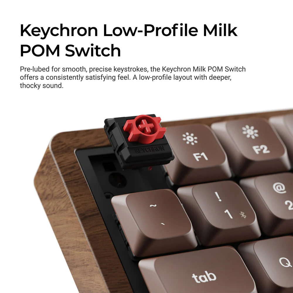 Keychron K3 Max QMK Wireless Custom Mechanical Keyboard - All-Wood Special Edition - Image 7