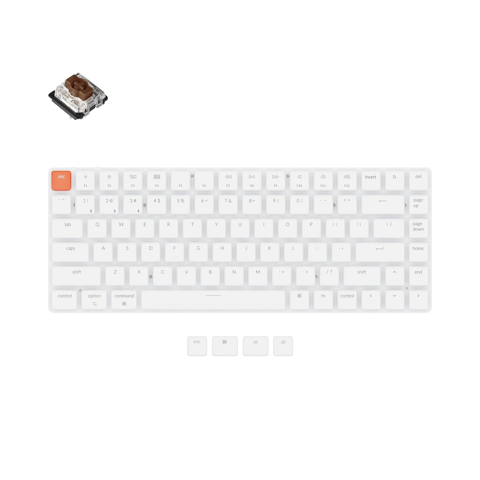 Keychron K3 Non-Backlight Ultra-Slim Wireless Mechanical Keyboard Version 2 (US ANSI Layout) - Image 3