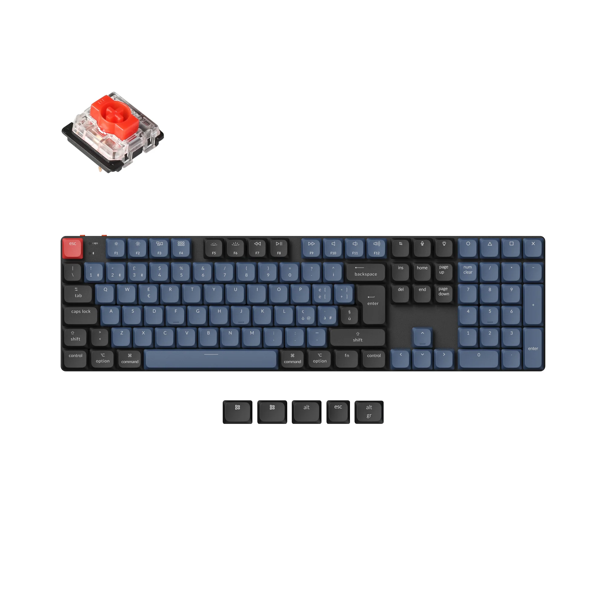 Keychron K5 Pro QMK/VIA Wireless Custom Mechanical Keyboard ISO Layout Collection - Image 13