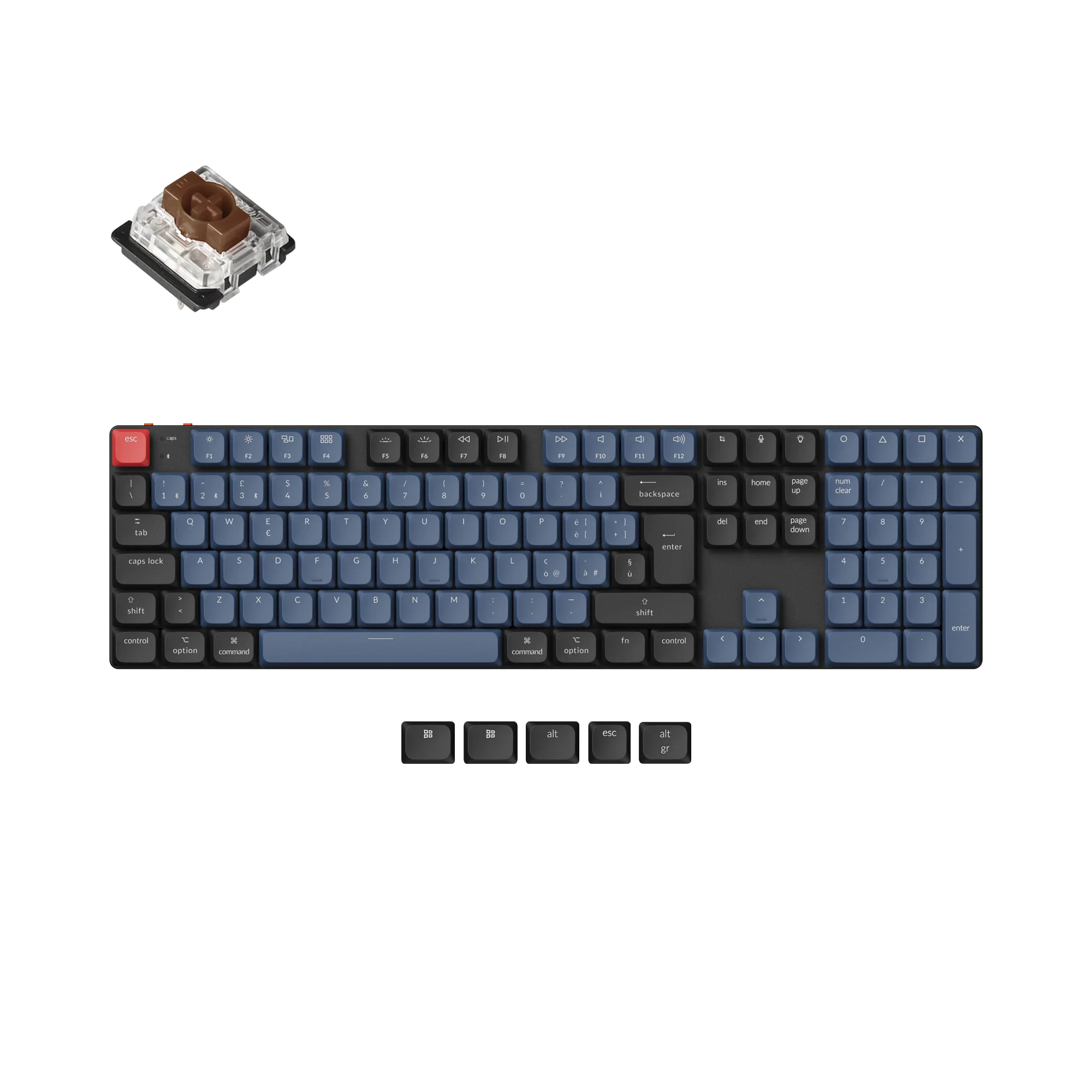 Keychron K5 Pro QMK/VIA Wireless Custom Mechanical Keyboard ISO Layout Collection - Image 14