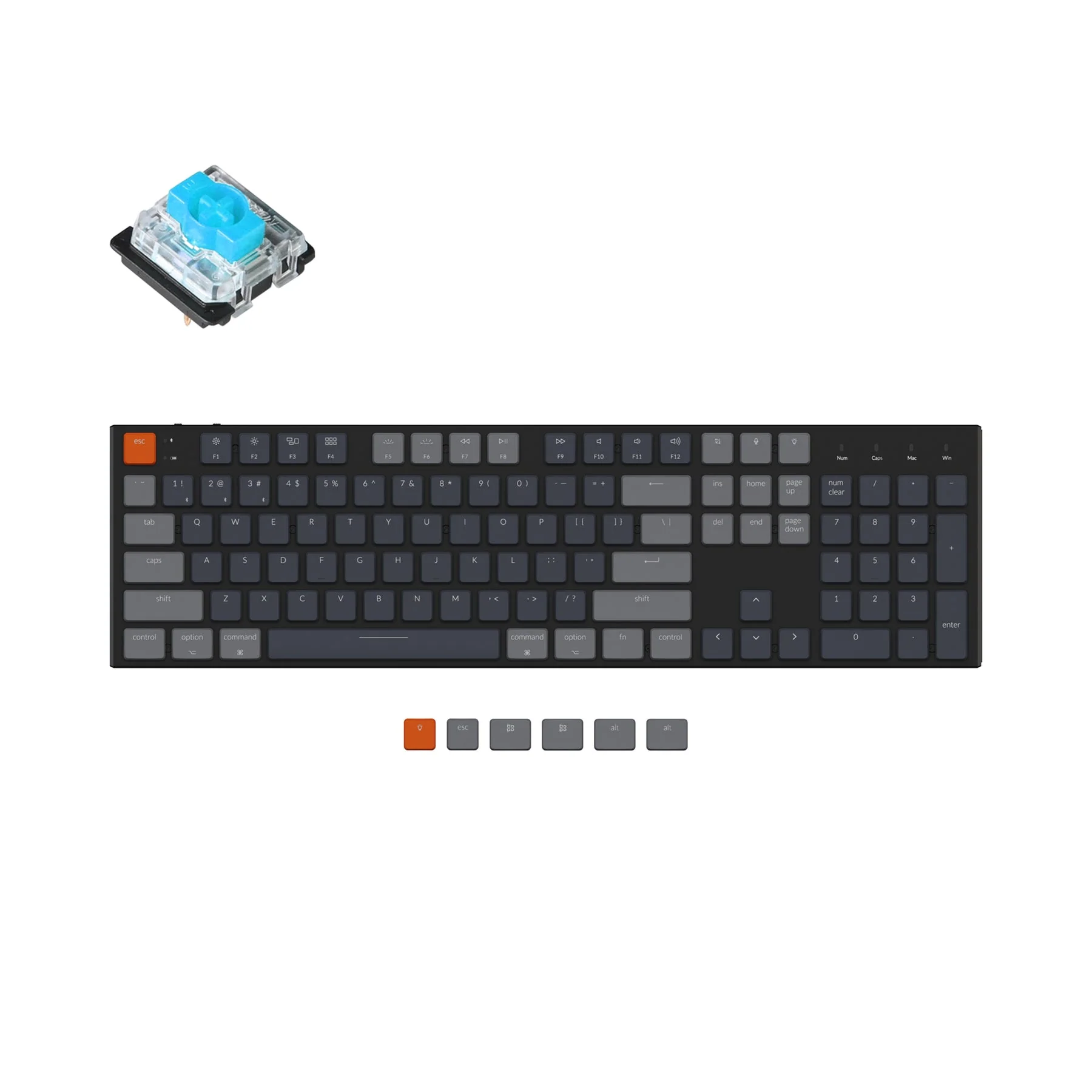Keychron K5 Ultra-Slim Wireless Mechanical Keyboard (US ANSI Layout) - Image 10
