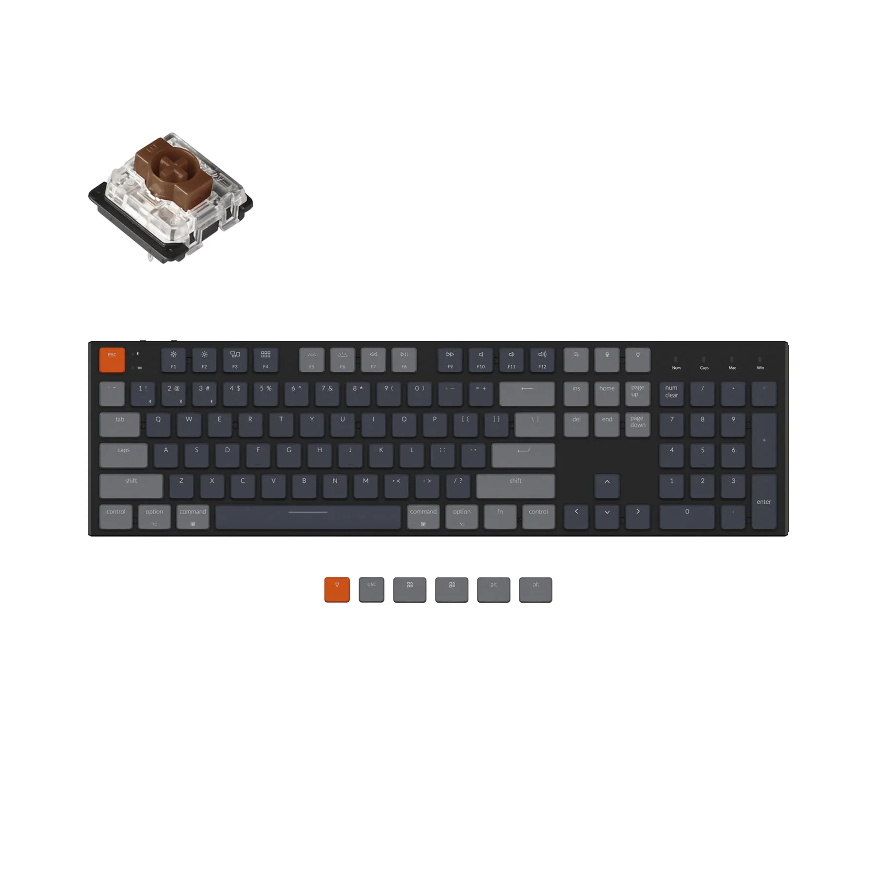 Keychron K5 Ultra-Slim Wireless Mechanical Keyboard (US ANSI Layout) - Image 11