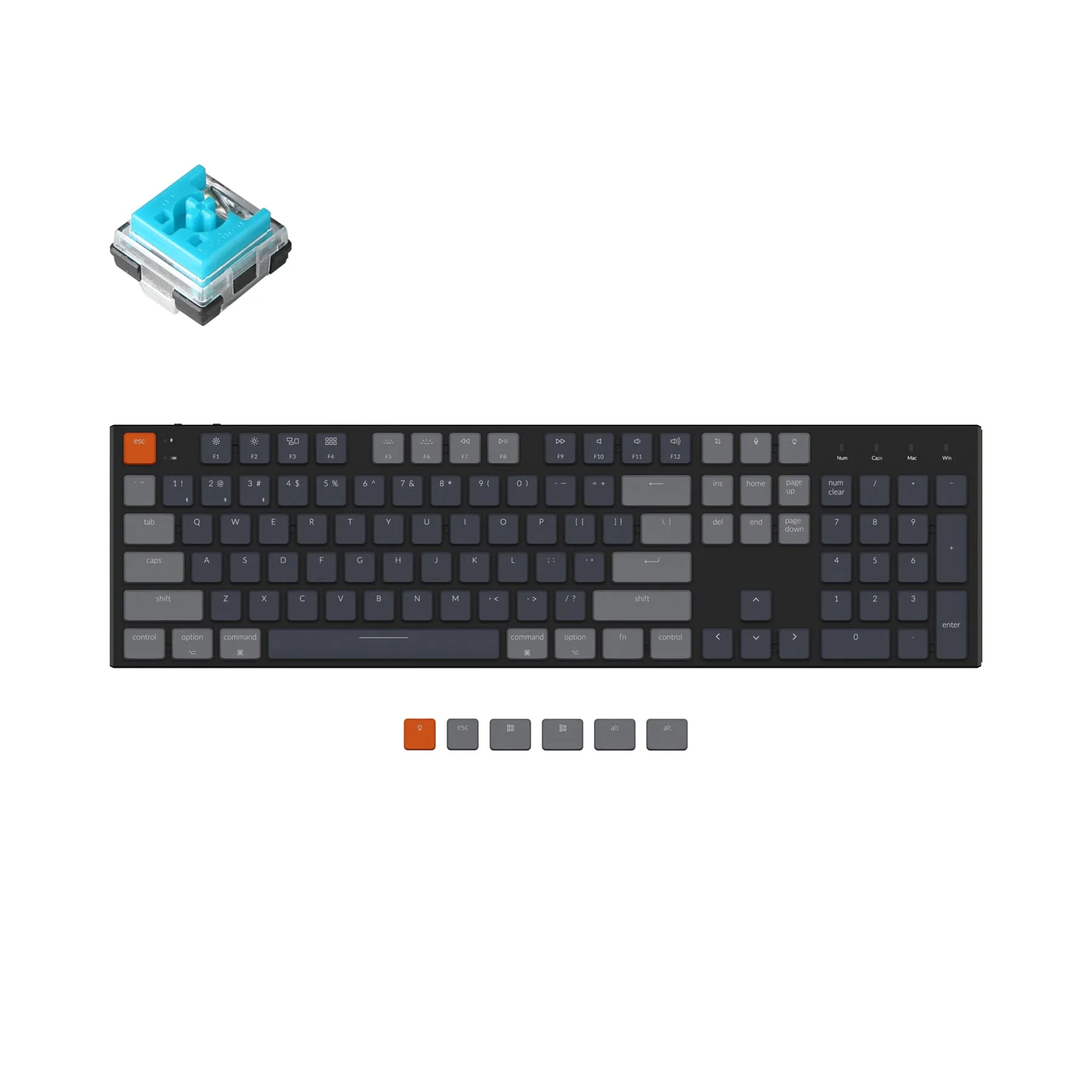 Keychron K5 Ultra-Slim Wireless Mechanical Keyboard (US ANSI Layout) - Image 13