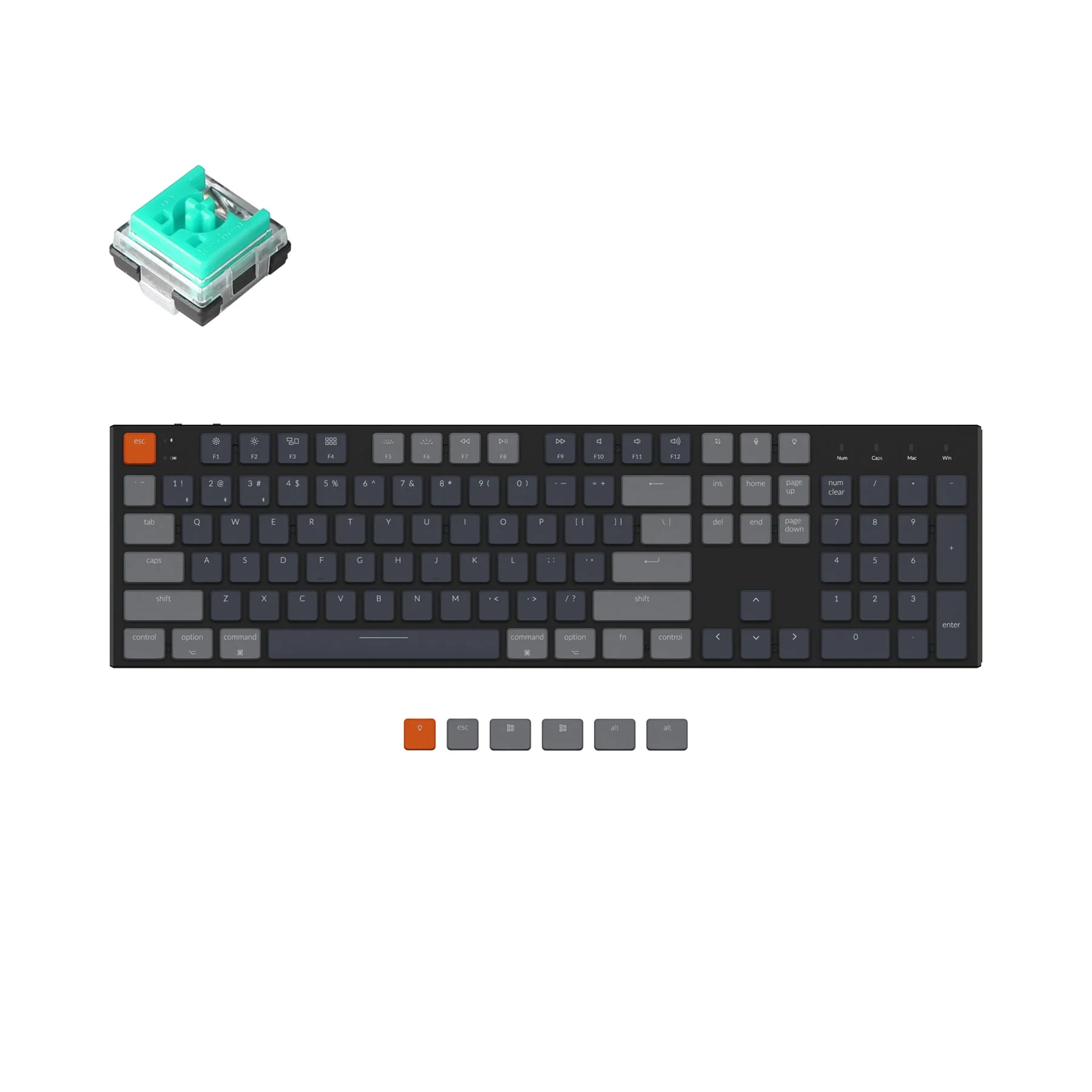 Keychron K5 Ultra-Slim Wireless Mechanical Keyboard (US ANSI Layout) - Image 16