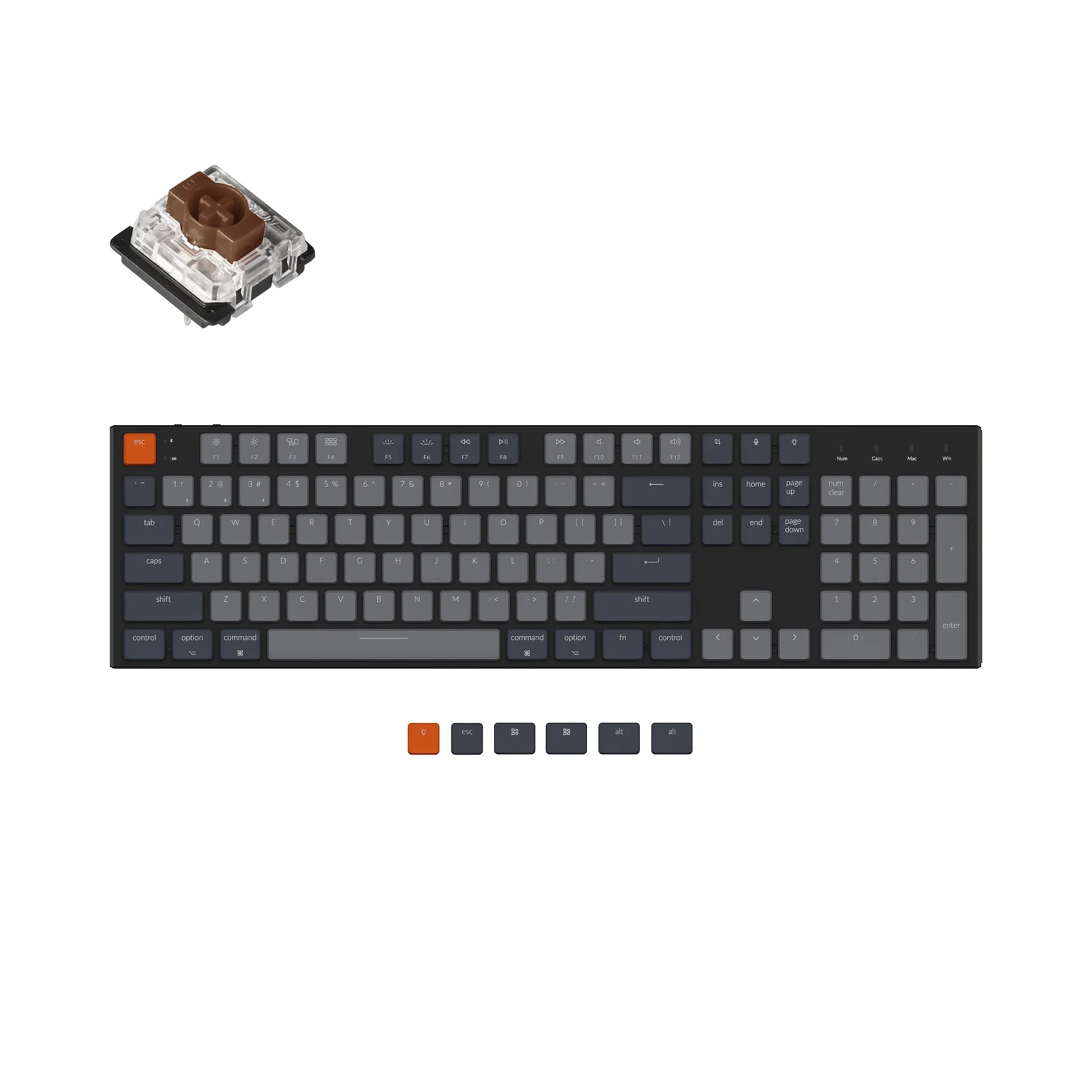 Keychron K5 Ultra-Slim Wireless Mechanical Keyboard (US ANSI Layout) - Image 3