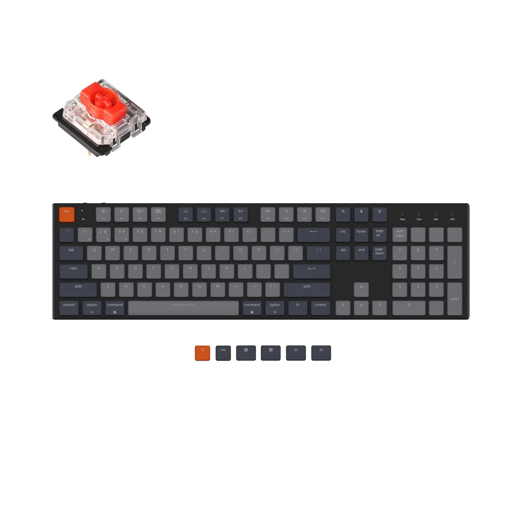 Keychron K5 Ultra-Slim Wireless Mechanical Keyboard (US ANSI Layout) - Image 4