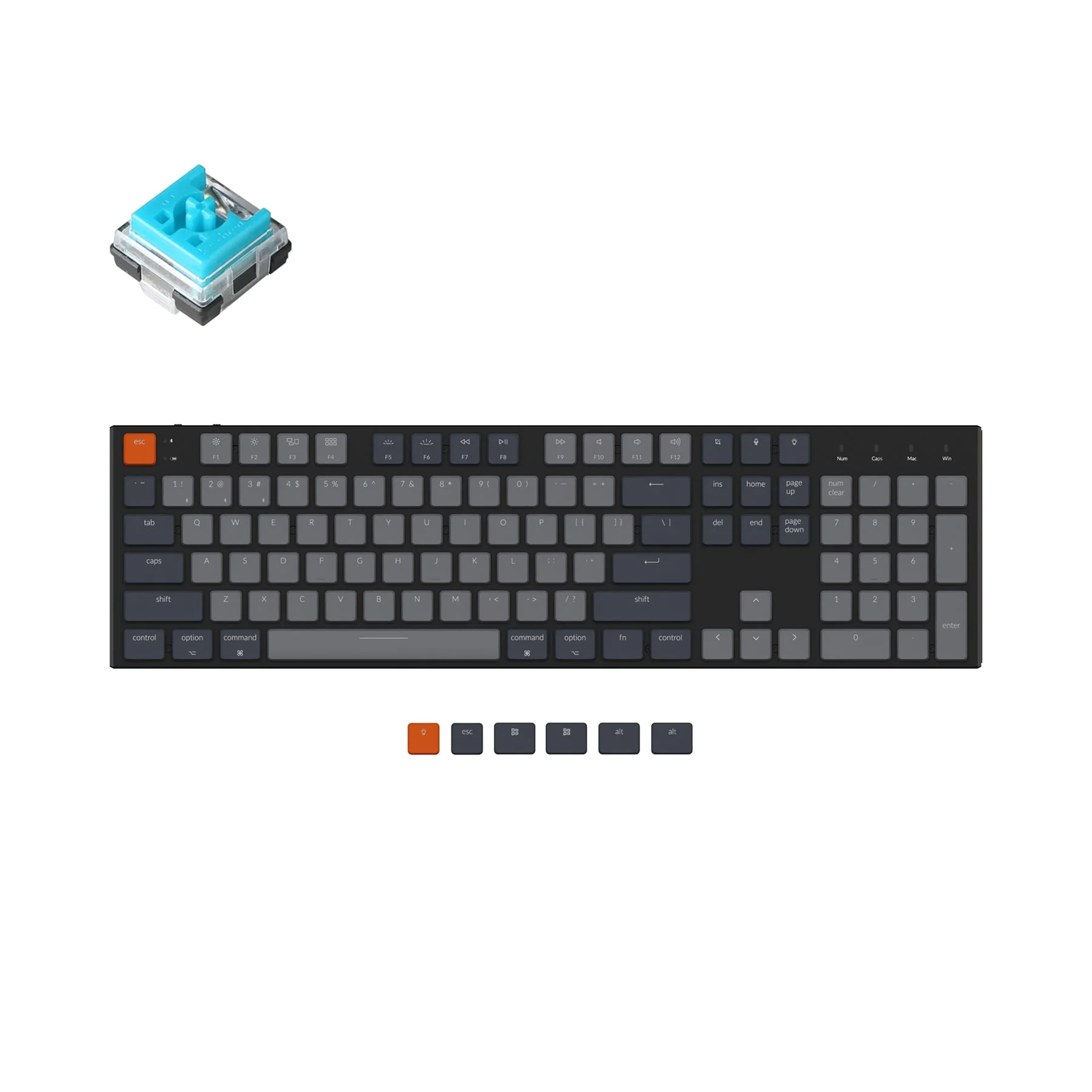 Keychron K5 Ultra-Slim Wireless Mechanical Keyboard (US ANSI Layout) - Image 5