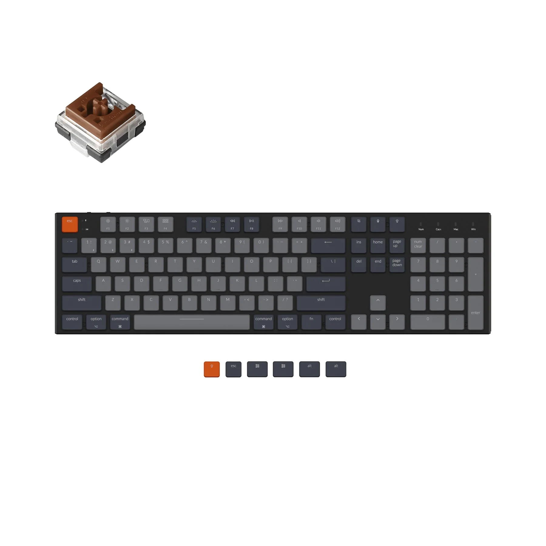 Keychron K5 Ultra-Slim Wireless Mechanical Keyboard (US ANSI Layout) - Image 6