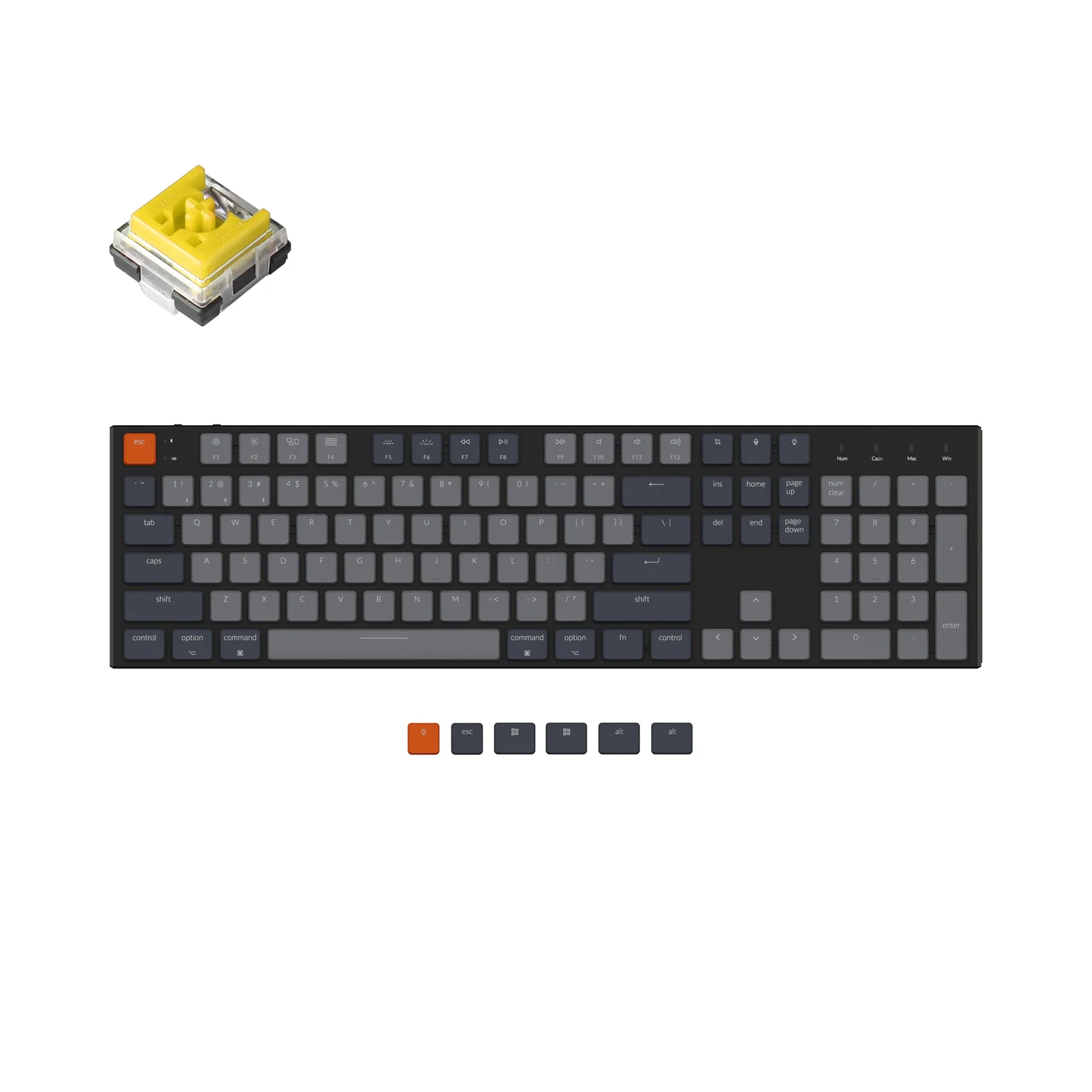 Keychron K5 Ultra-Slim Wireless Mechanical Keyboard (US ANSI Layout) - Image 7