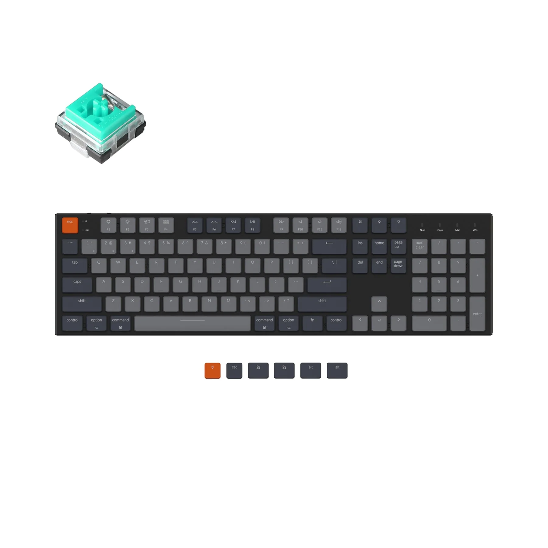 Keychron K5 Ultra-Slim Wireless Mechanical Keyboard (US ANSI Layout) - Image 8