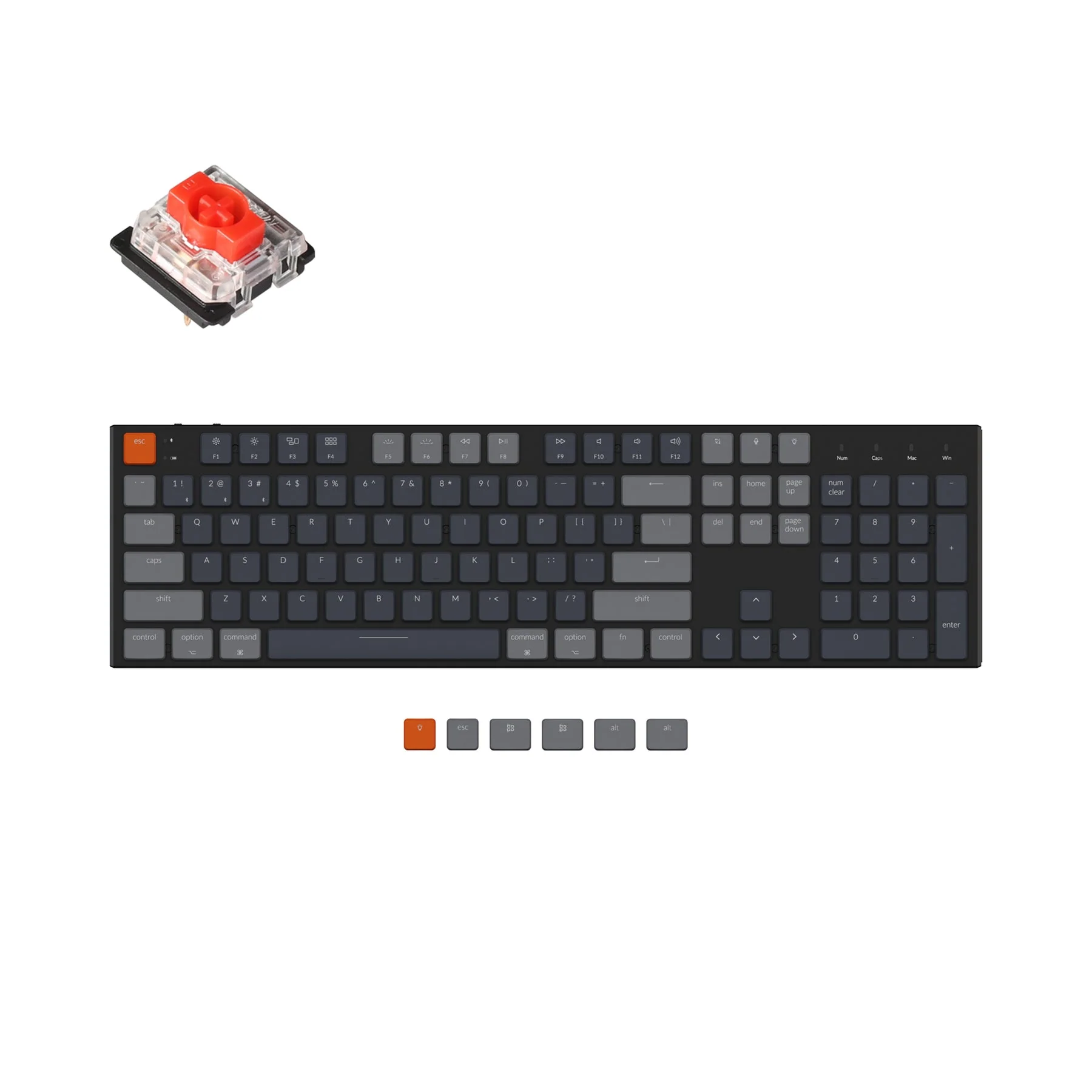 Keychron K5 Ultra-Slim Wireless Mechanical Keyboard (US ANSI Layout) - Image 9