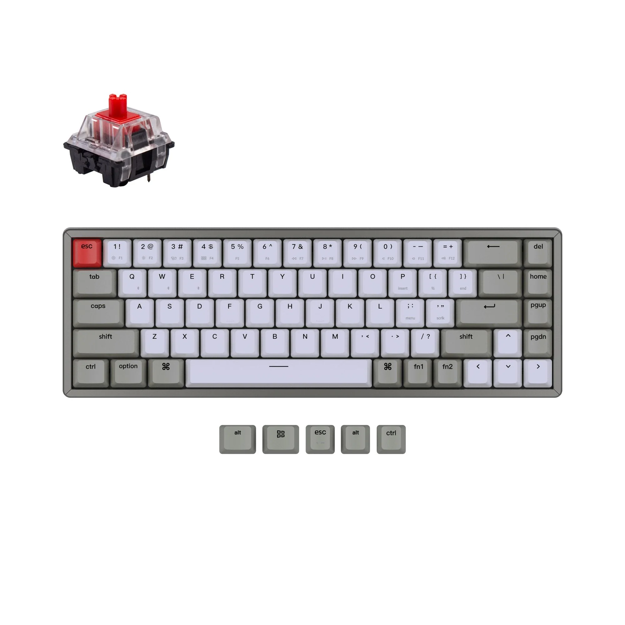 Keychron K6 Non-Backlight Wireless Mechanical Keyboard (US ANSI Layout) - Image 4