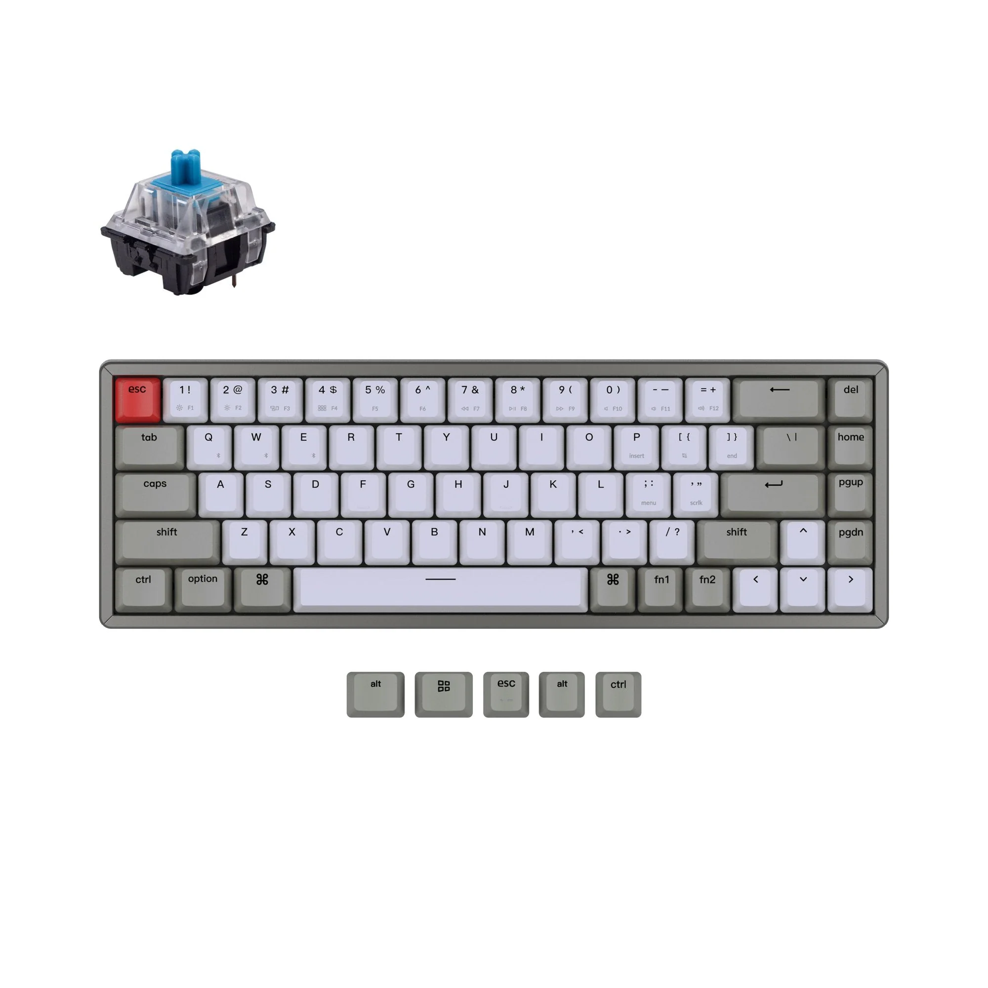 Keychron K6 Non-Backlight Wireless Mechanical Keyboard (US ANSI Layout) - Image 5