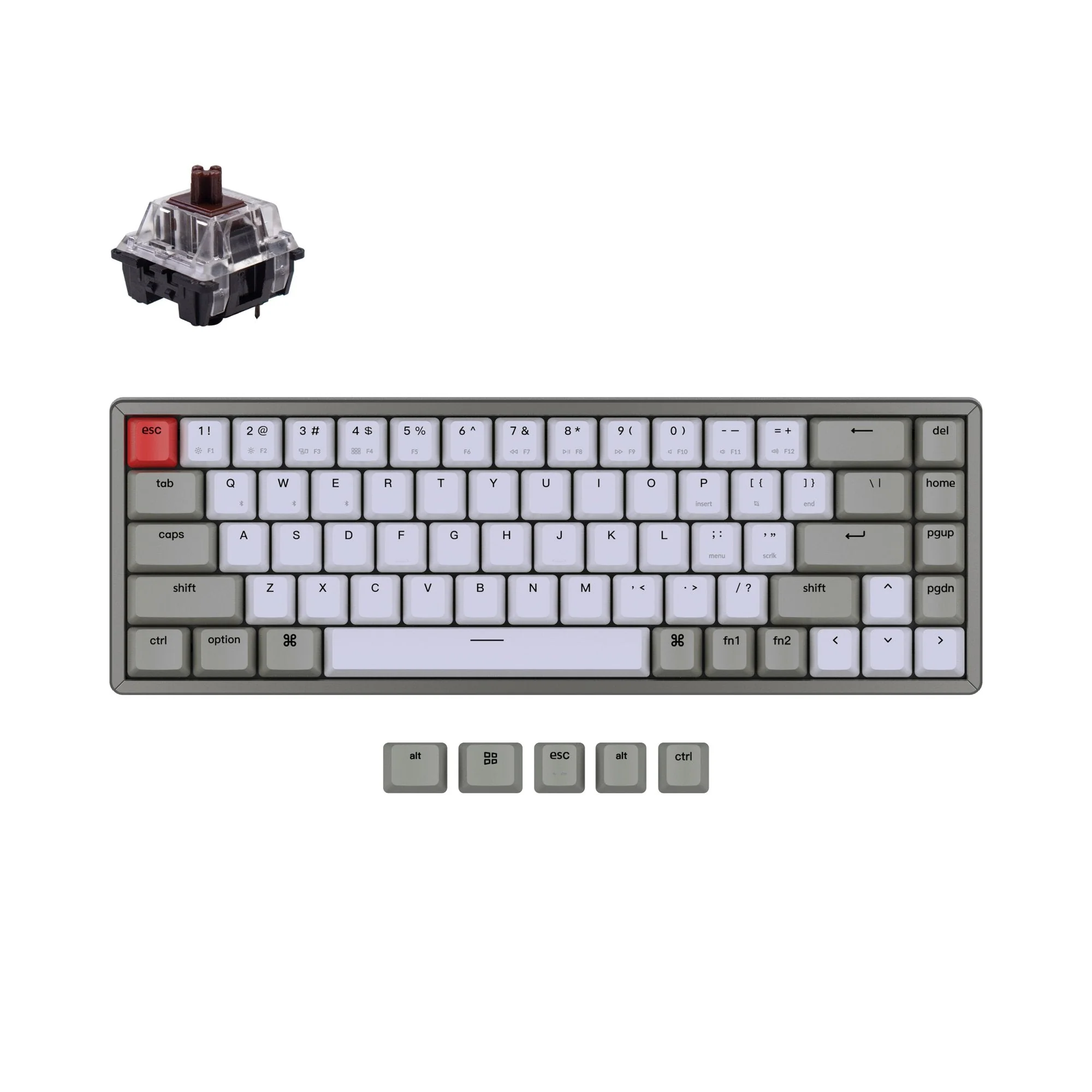 Keychron K6 Non-Backlight Wireless Mechanical Keyboard (US ANSI Layout) - Image 6