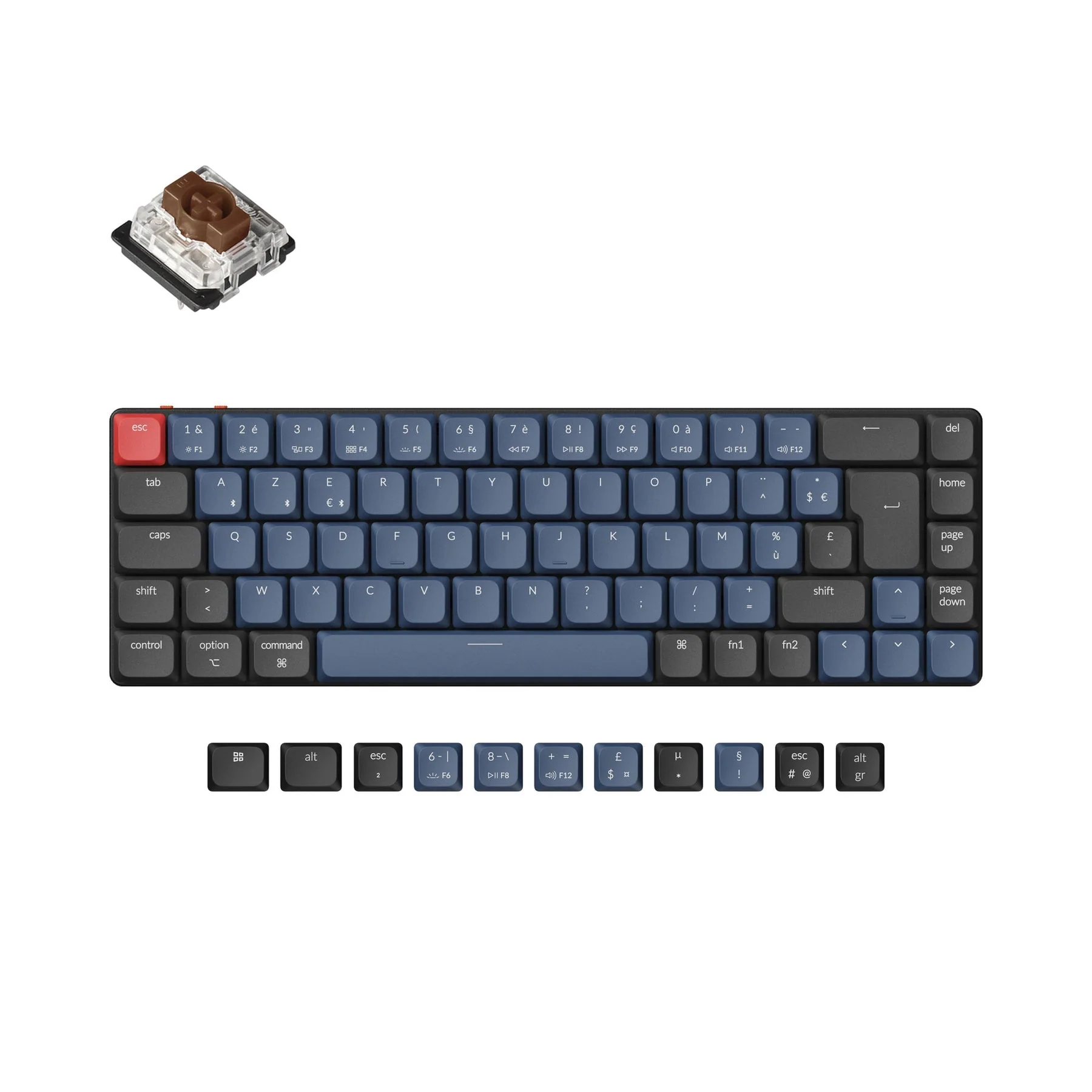 Keychron K7 Pro QMK/VIA Wireless Custom Mechanical Keyboard ISO Layout Collection - Image 10