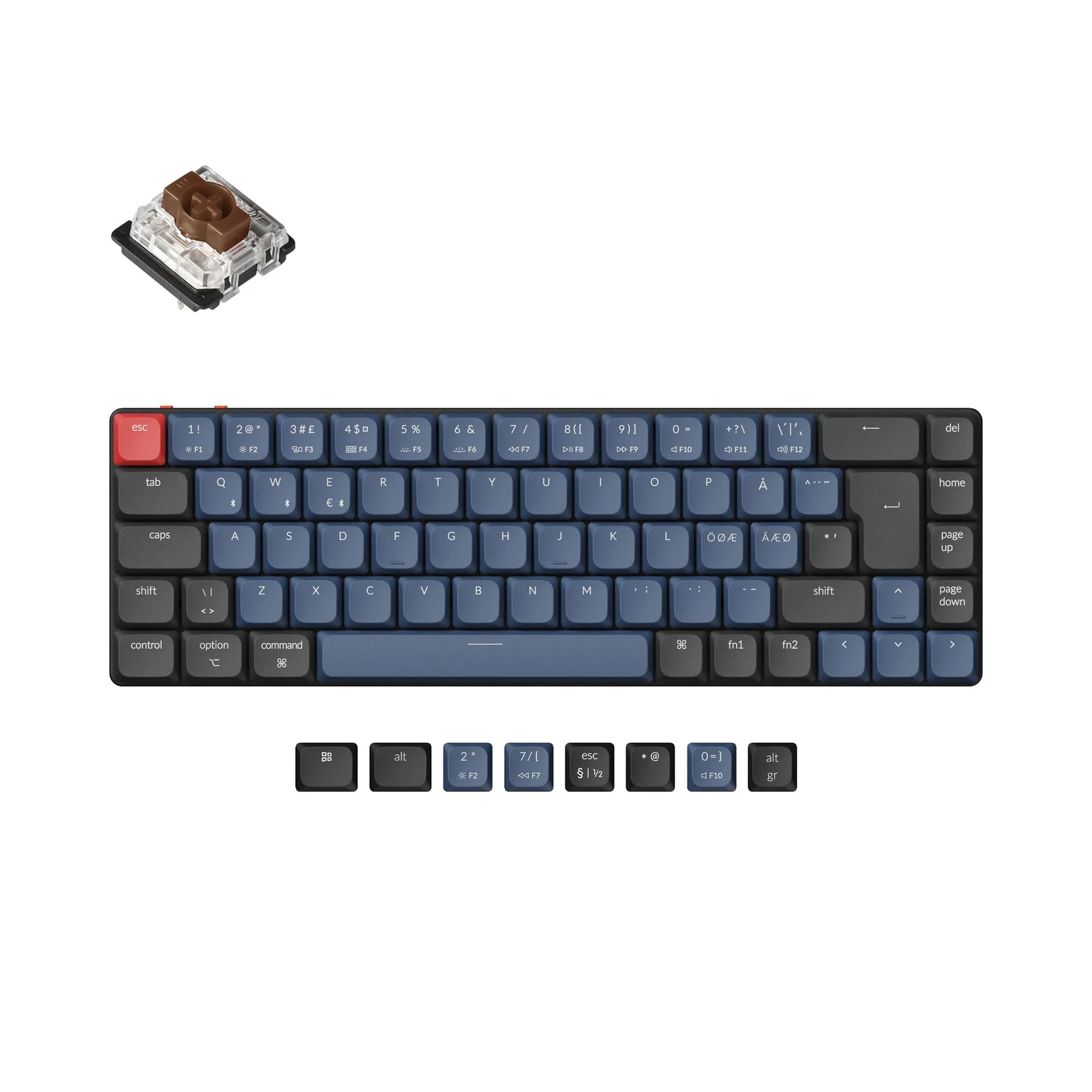 Keychron K7 Pro QMK/VIA Wireless Custom Mechanical Keyboard ISO Layout Collection - Image 8