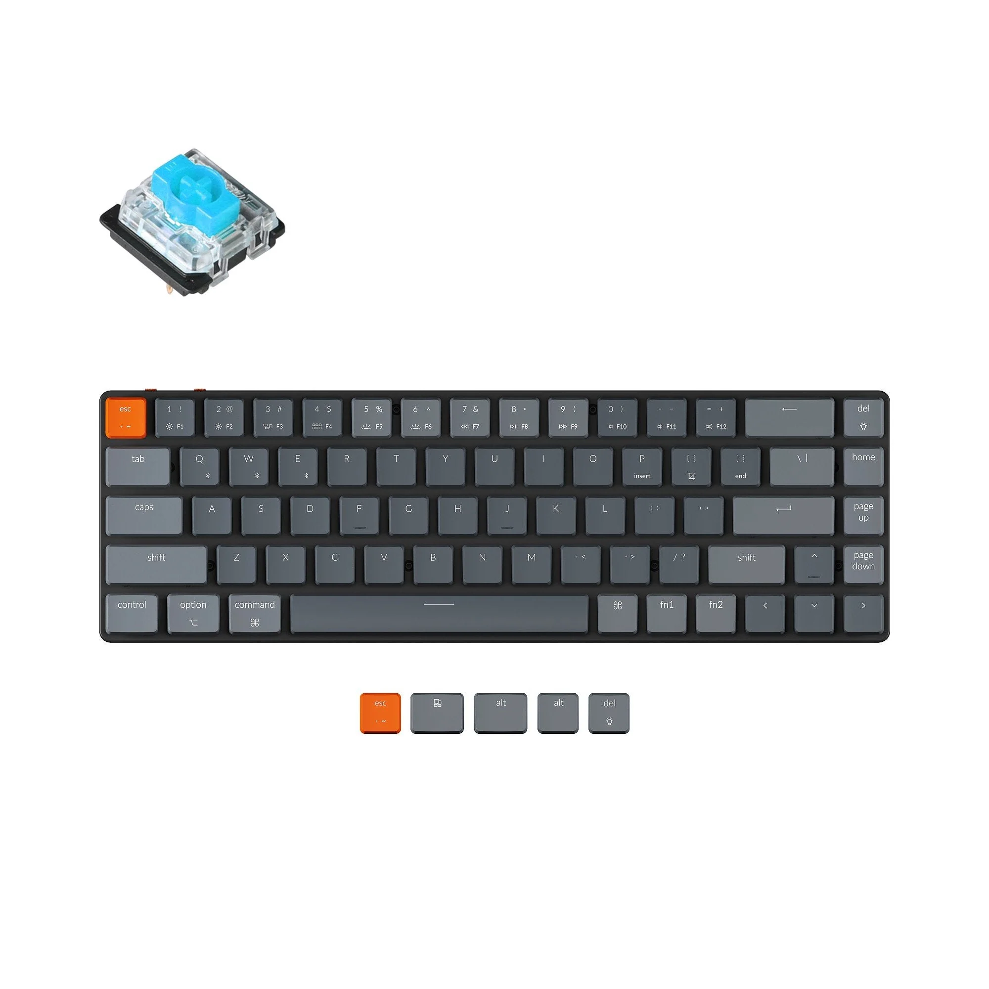 Keychron K7 Ultra-slim Wireless Mechanical Keyboard (US ANSI Layout) - Image 10