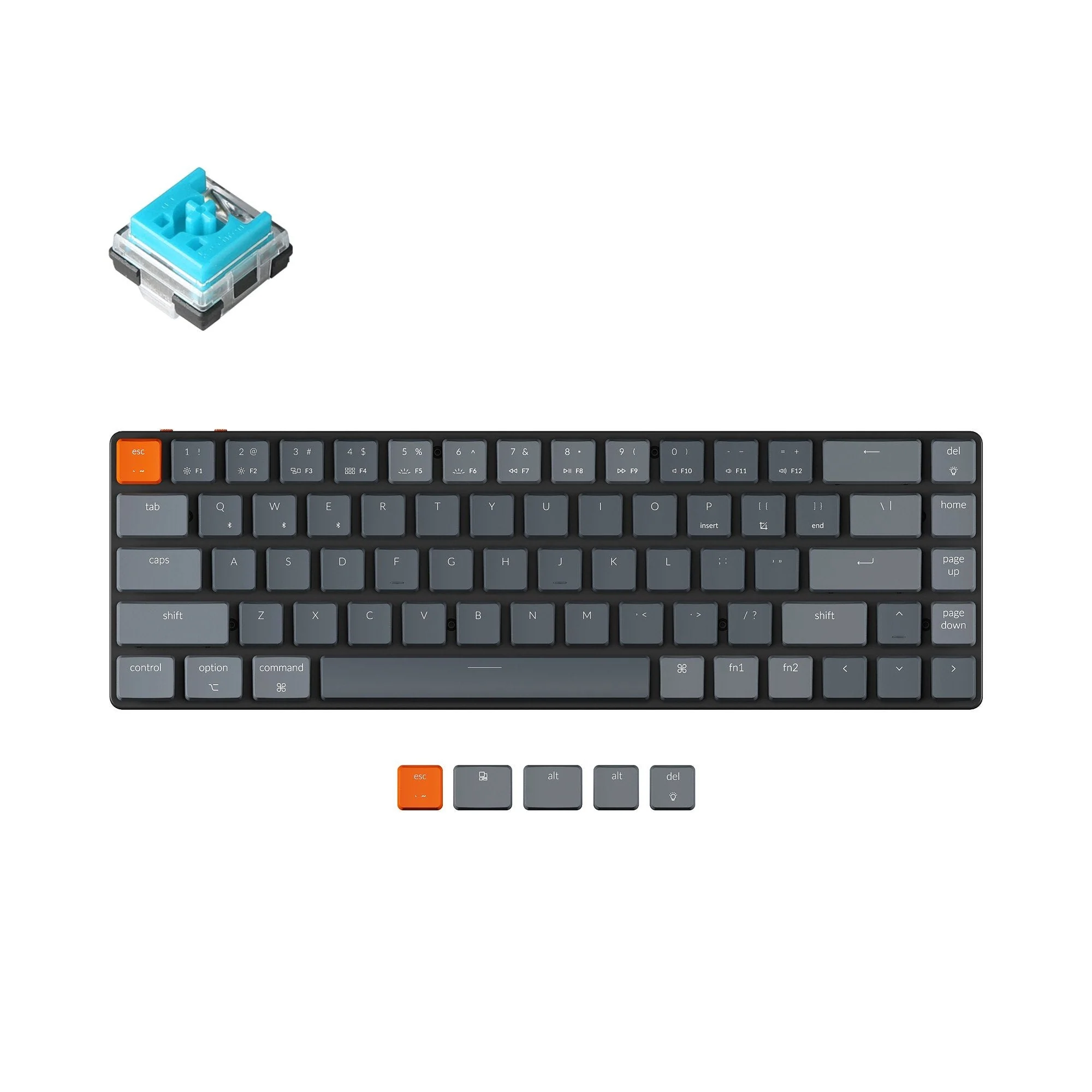 Keychron K7 Ultra-slim Wireless Mechanical Keyboard (US ANSI Layout) - Image 13