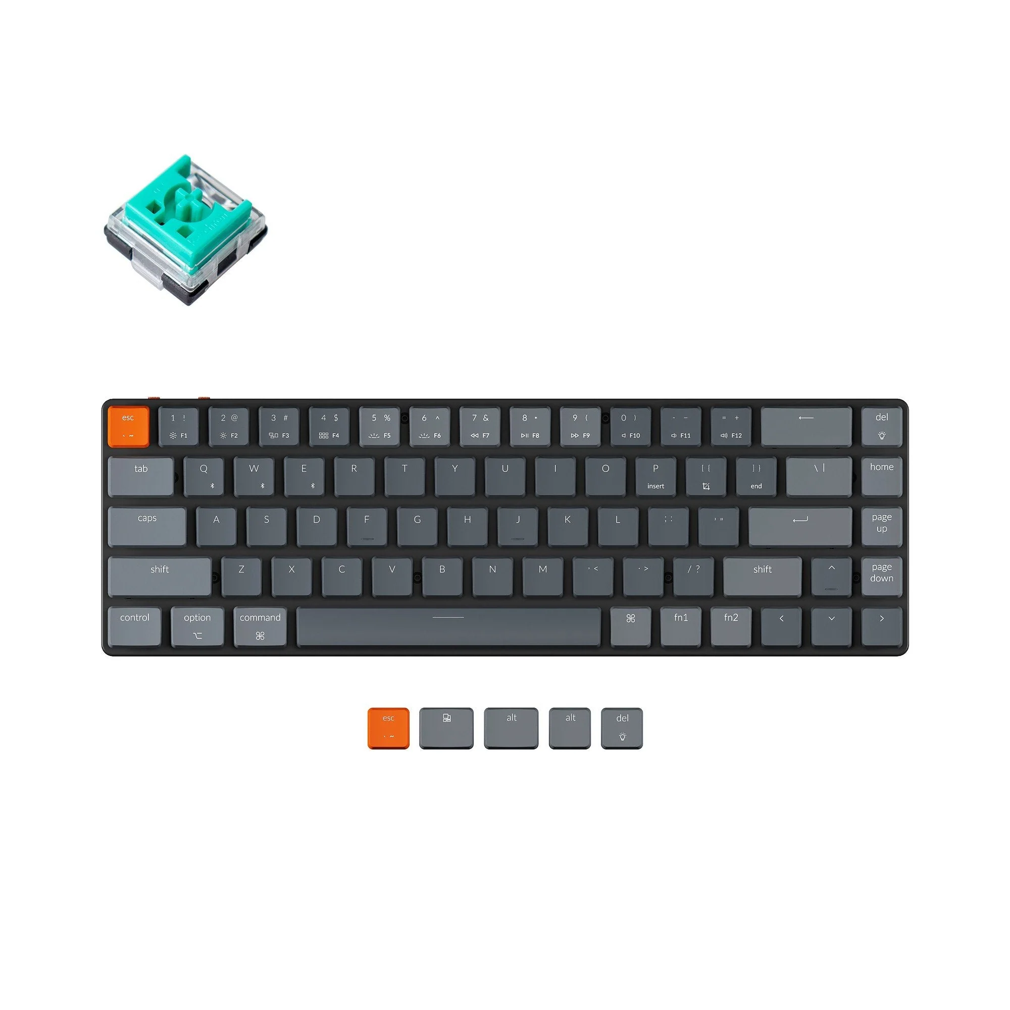Keychron K7 Ultra-slim Wireless Mechanical Keyboard (US ANSI Layout) - Image 16