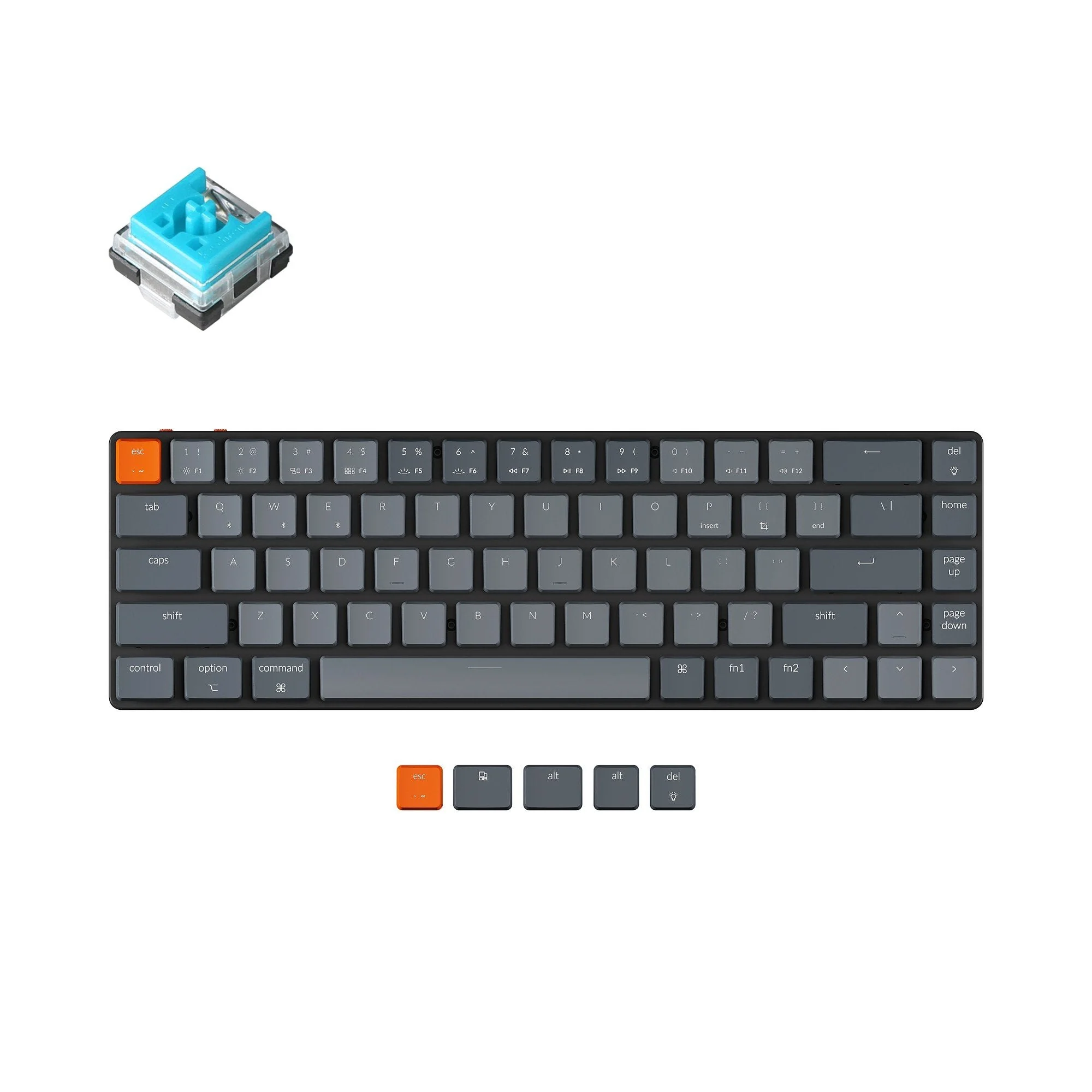 Keychron K7 Ultra-slim Wireless Mechanical Keyboard (US ANSI Layout) - Image 5