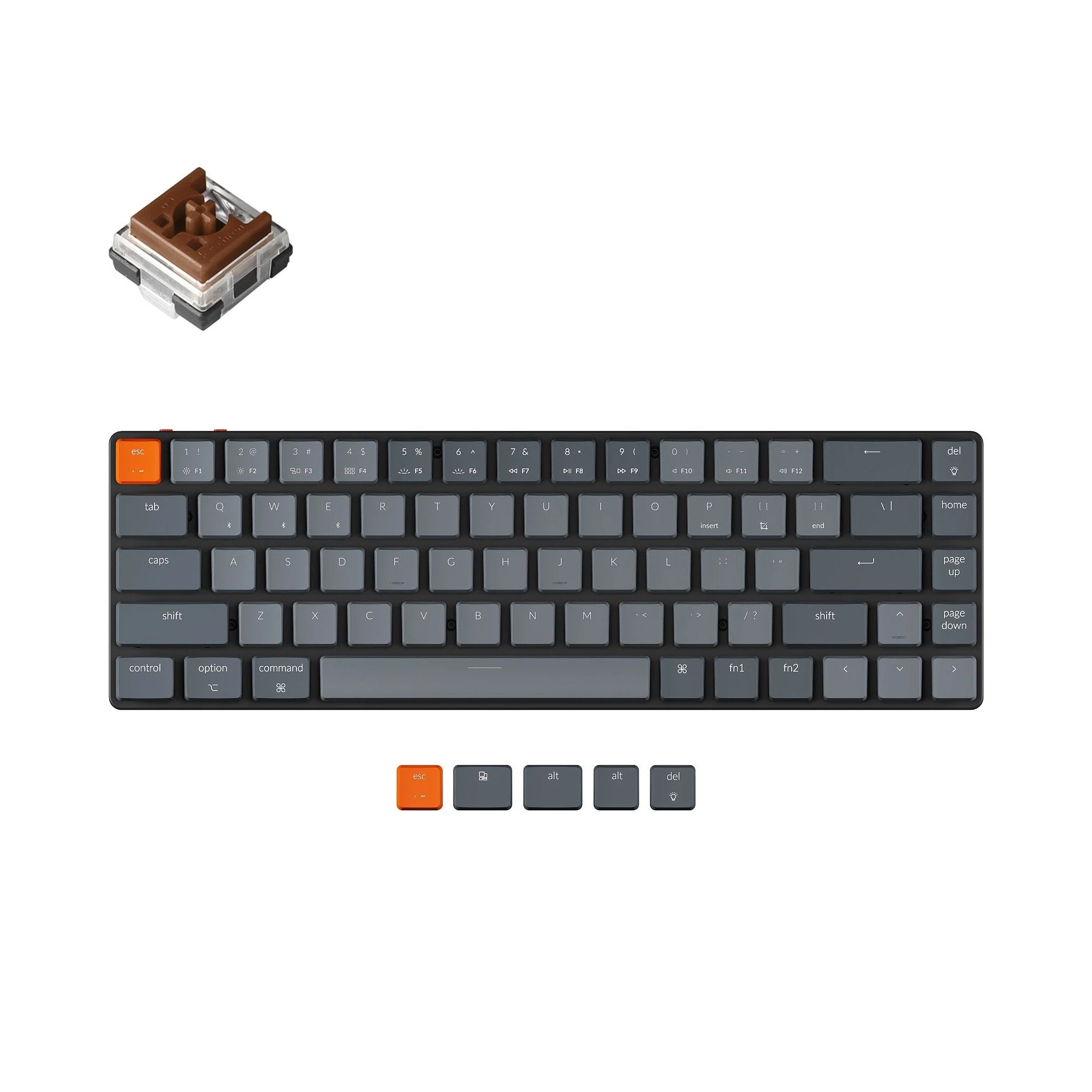 Keychron K7 Ultra-slim Wireless Mechanical Keyboard (US ANSI Layout) - Image 6