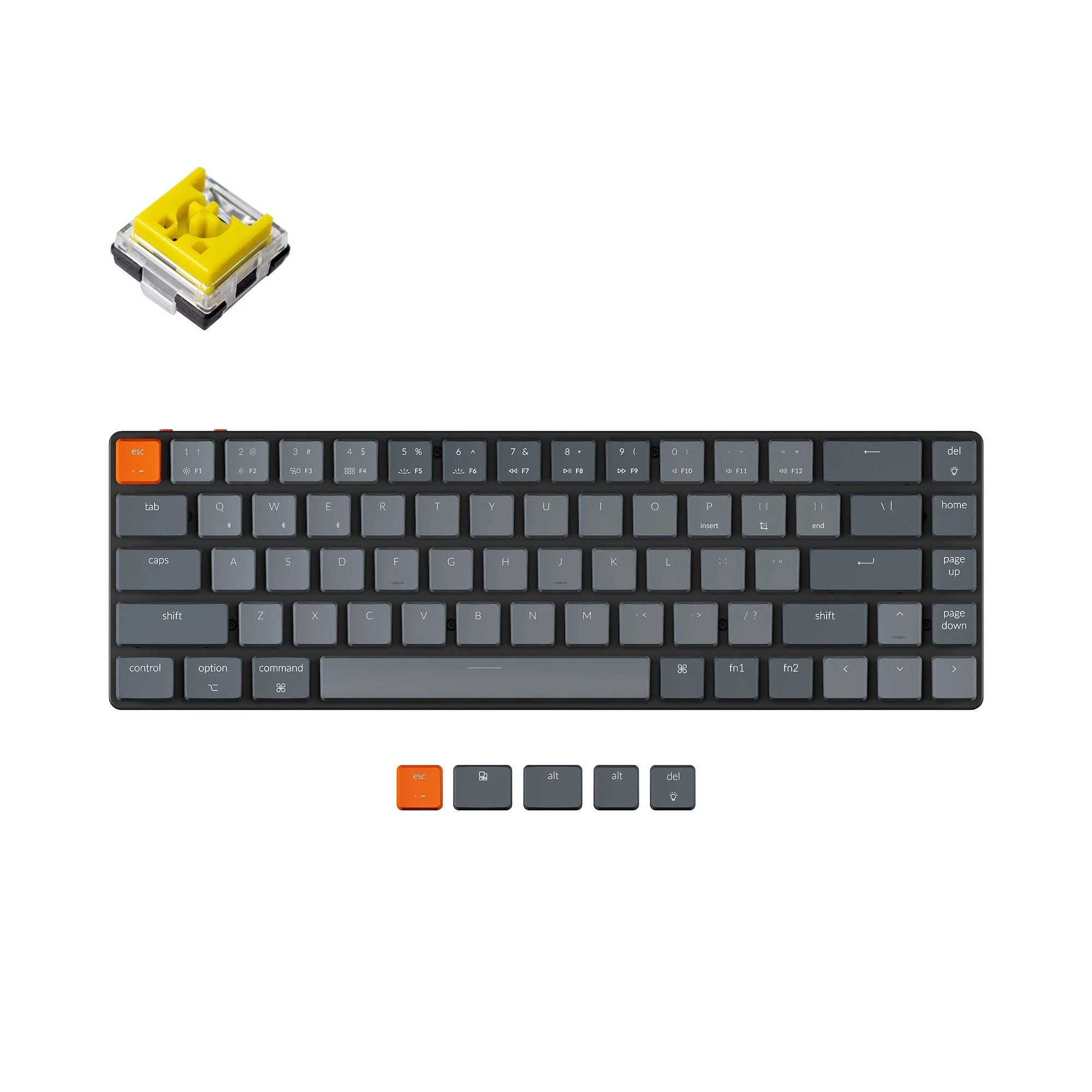 Keychron K7 Ultra-slim Wireless Mechanical Keyboard (US ANSI Layout) - Image 7